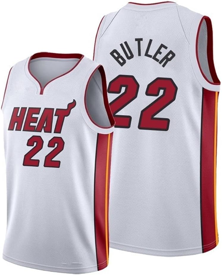22バトラー男子バスケットボールユニフォーム マイアミ 25レトロスポーツウェア ヒートナンノースリーブベスト サイズ L カラー D 刺繍入りアウトドアスポーツトップハイキング ご予約品