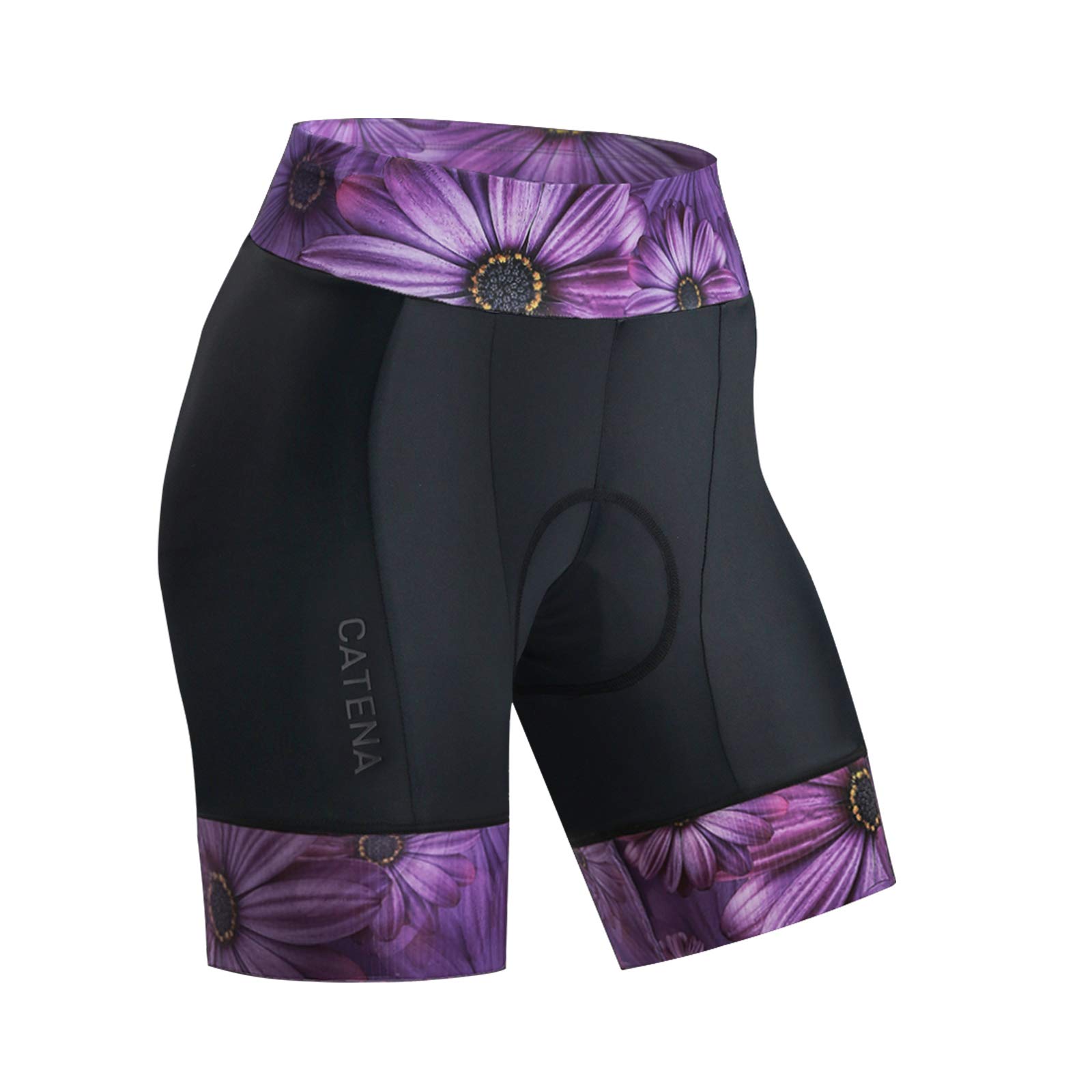 CATENA Women's Cycling Shorts 3D Gel Padded Bike Shorts Breathable Bicycle Quick Dry Riding Short Leggings for MTB Road Bicycle Purple