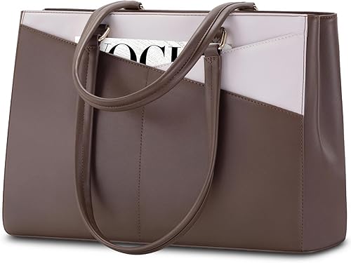 Vista 58 de LOVEVOOK Bolsa para computadora portátil para mujer, 15.6 pulgadas, bolsa de mano para computadora portátil, bolsa de trabajo para profesores, bolsa