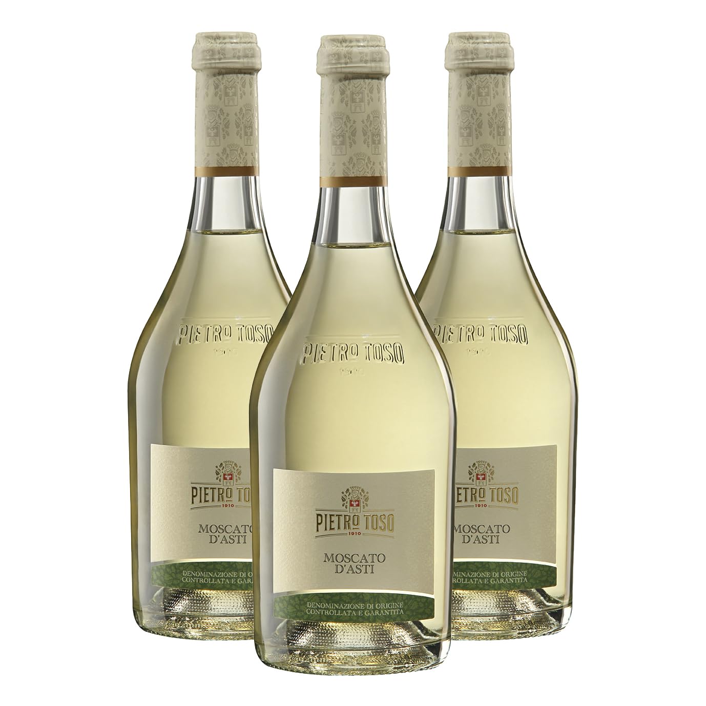 Pietro Toso Moscato d'Asti DOCG vino espumoso dulce italiano 3x75 cl
