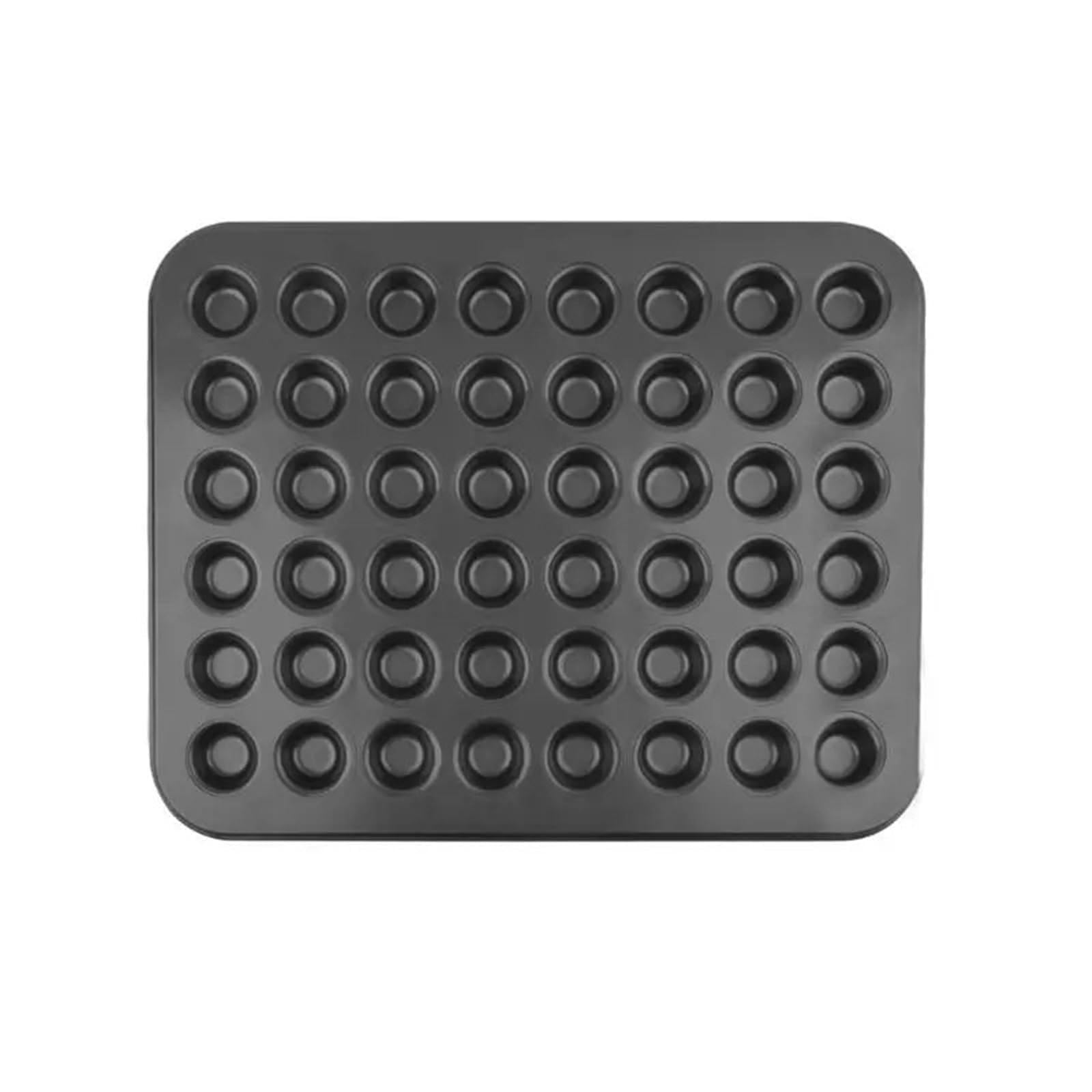 Bandeja de Horno Mini Bandeja Antiadherente de 48 cavidades for Magdalenas, moldes for Magdalenas, Bandeja for Hornear, moldes for Magdalenas de Acero al Carbono for Hornear Cupcakes(A)