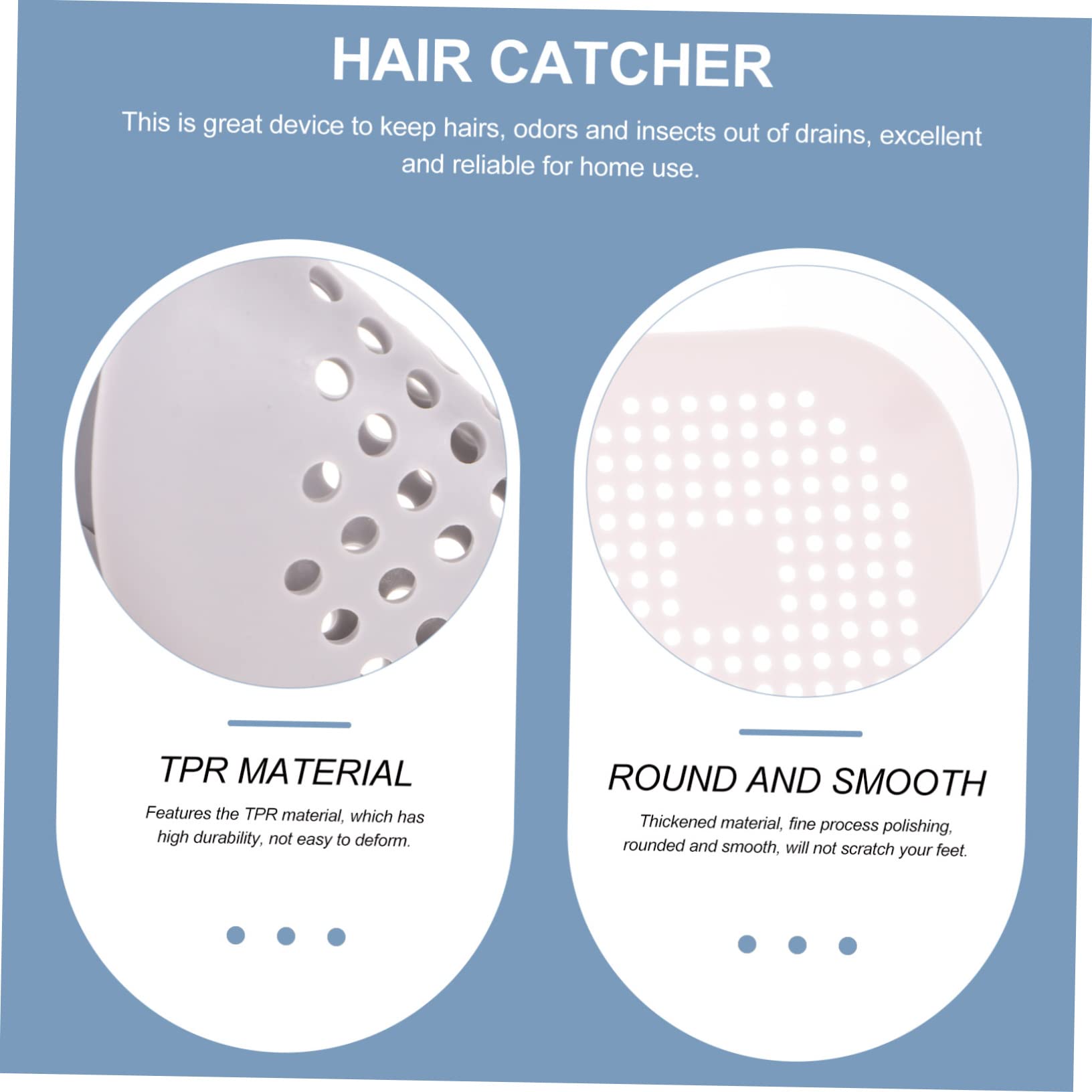 NUOBESTY 16 Teiliges Quadratisches Silikon Abflussfilter Flexibler Haarfänger für Dusche Badewanne Waschbecken Feines Filtersieb gegen Langlebig und Sicher für Haushalt Badezimmer