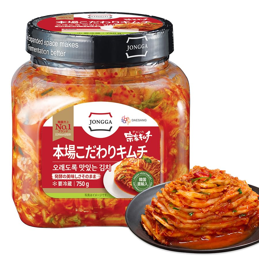 Amazon.co.jp: [O’Food]【宗家キムチ 750g】韓国 キムチ kimuchi 김치 白菜キムチ 乳酸菌発酵 業務用 ご飯の ...
