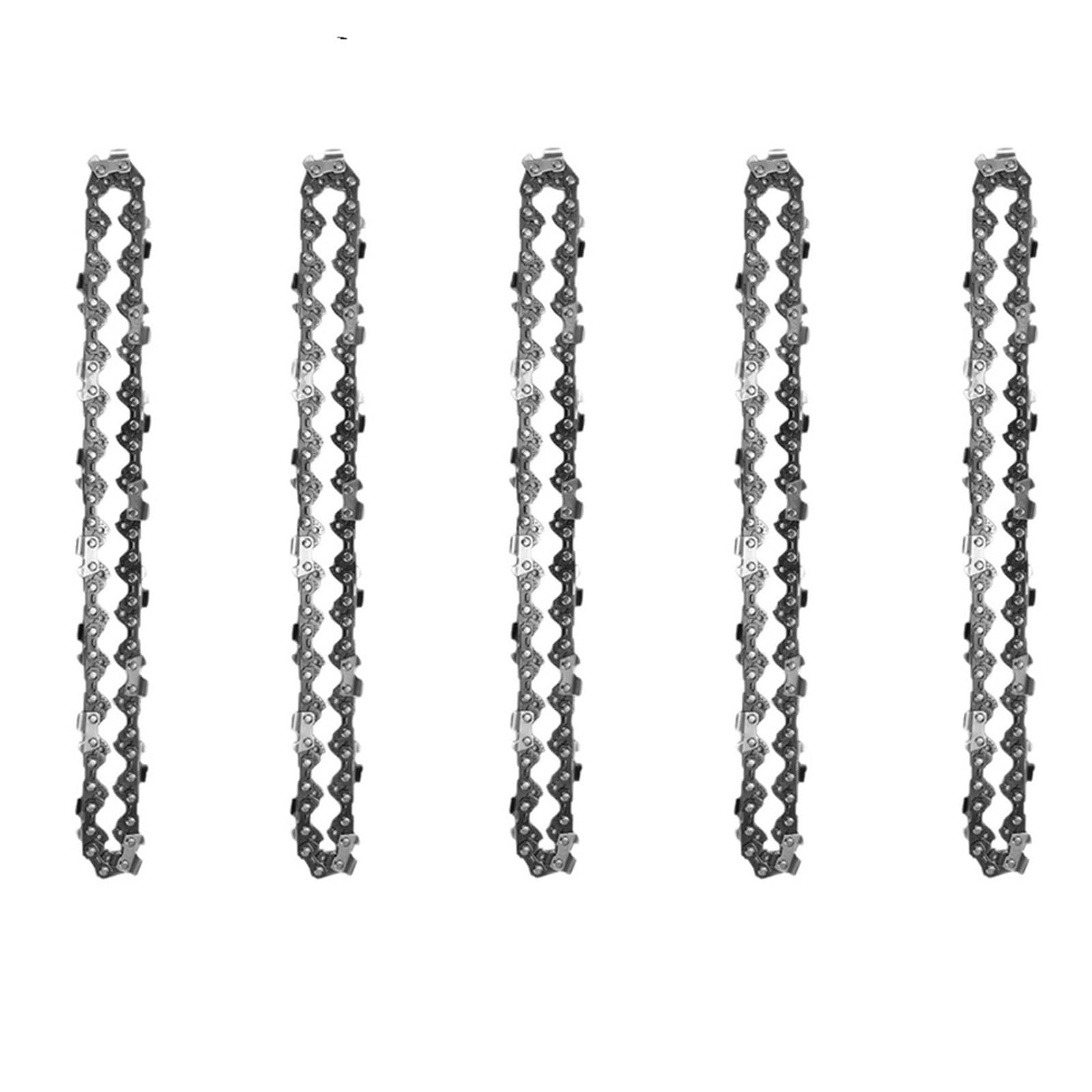 Accesorios para reparación de cadenas de sierra, Catena di ricambio for mini motosega elettrica senza fili da 6 pollici(10pcs)