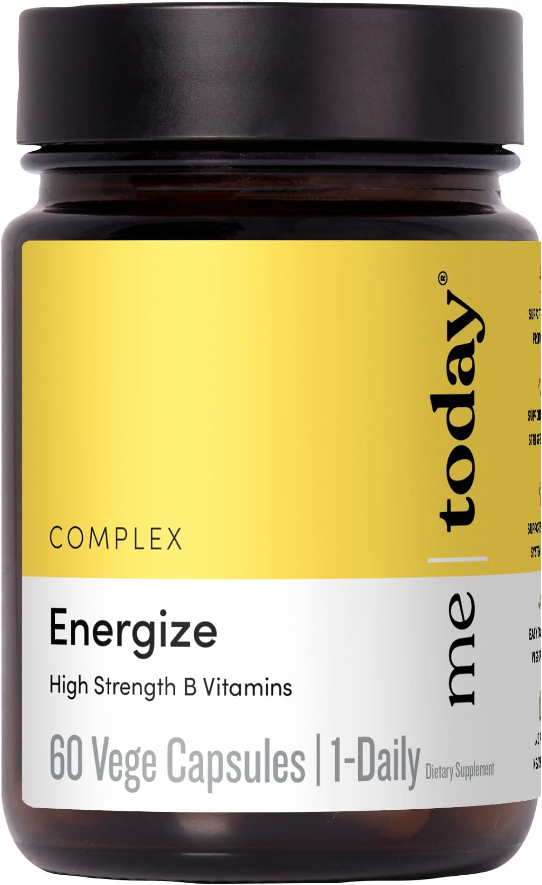 Energise Supplement Super B Vitamin B Complex for Men & Women - B6, B12 with Vitamin C, Zinc, Ashwagandha and Siberian Ginseng - Energy and Immune Support - Vegan, 60 Servings