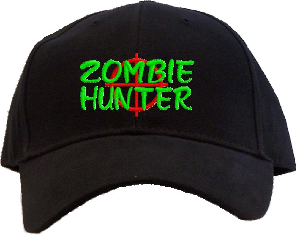 Spiffy Custom Embroidered CapsZombie Hunter Baseball - Black