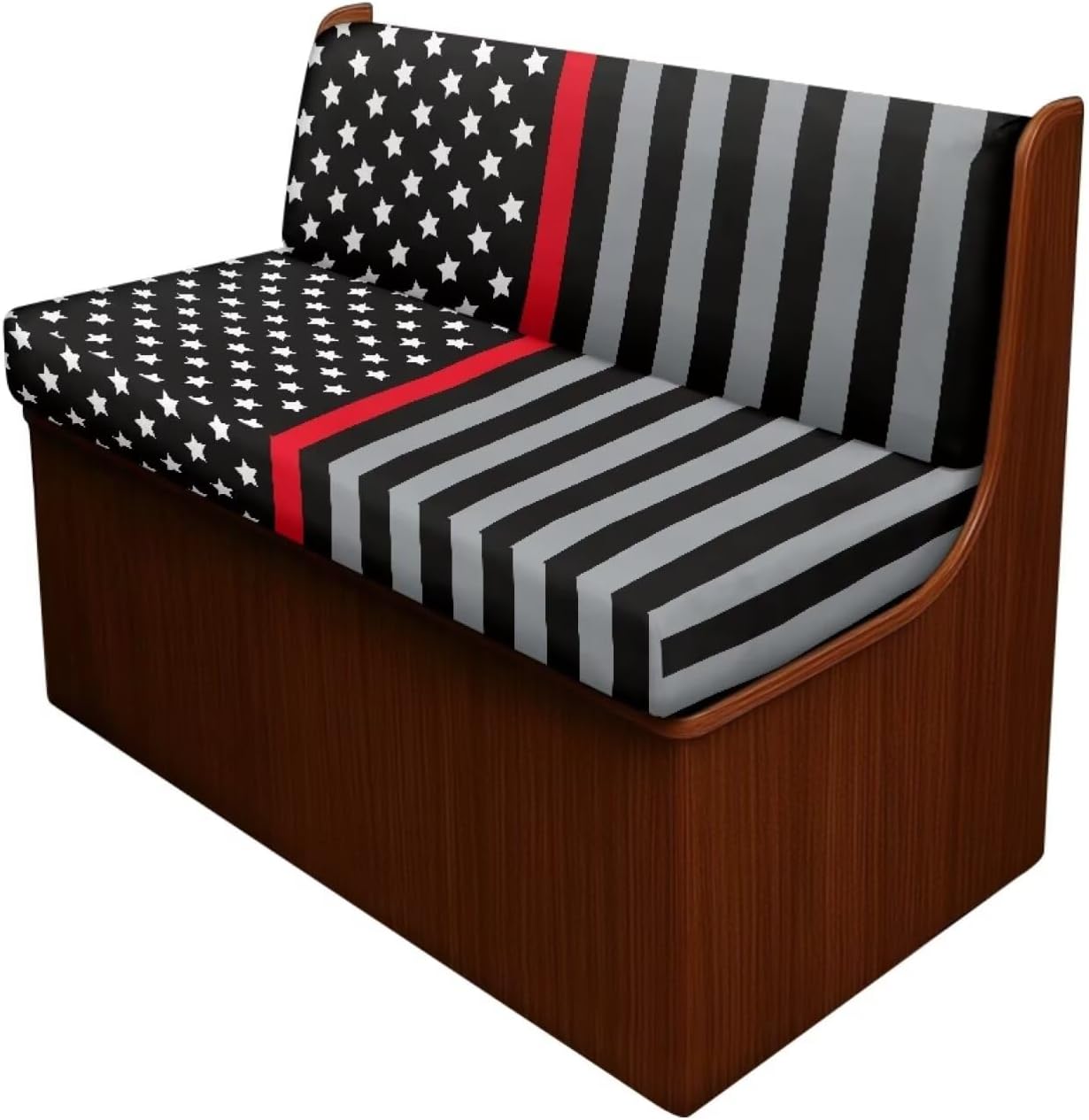 Black USA Camper Accessories for Caravan Rv Sofa Seat Slipcovers Stretch Rv Dinette Cushion Covers Booth Seats Stretch Sofa Seat Slipcovers Rv Sofa Cover Two Piece Set
