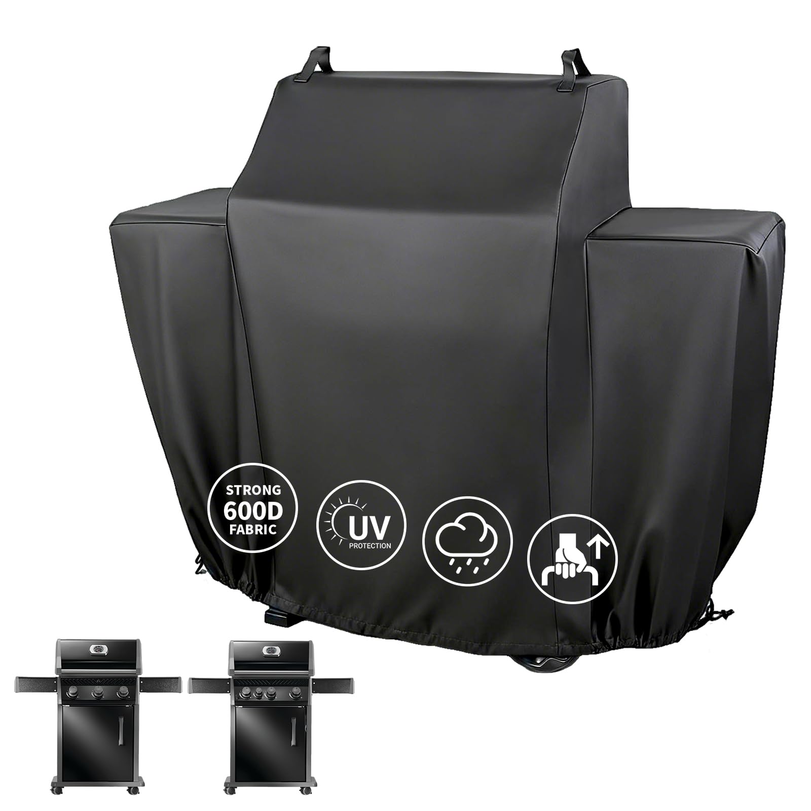 Denmay Copertura per barbecue Napoleon Rogue 425 Series, copertura resistente alle intemperie, per barbecue a gas Napoleon Rogue 425, accessori per barbecue 600D, copertura per barbecue a gas, con