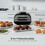 Ninja-Indoor-Grill-and-Air-Fryer-Foodi-Smart-XL-6-in-1-Grill-Air-Fry-Roast-Bake-Broil-Dehydrate-Crisp-Smart-Thermometer-Splatter-Shield-Dishwasher-Safe-Parts-BlackSilver-FG551