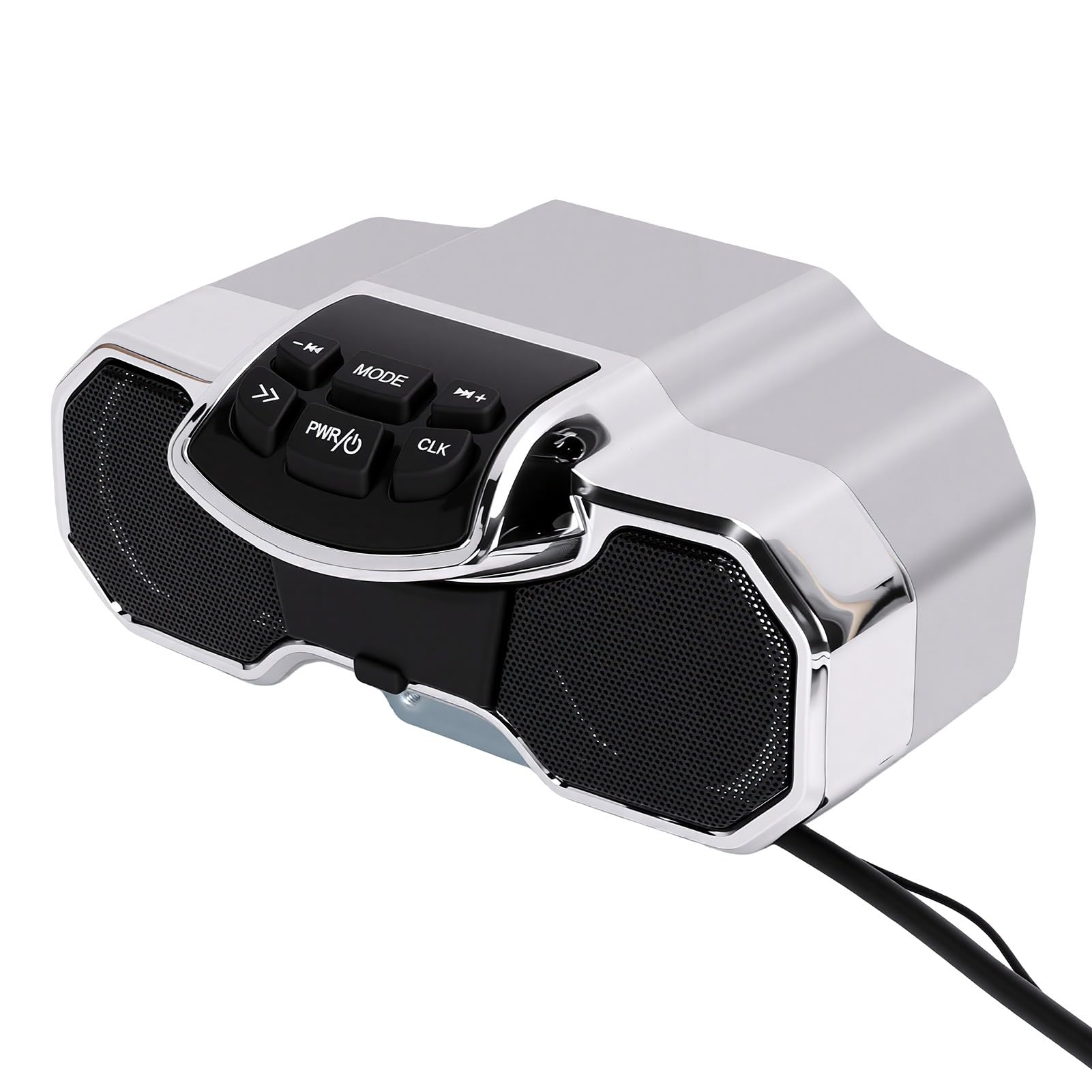 CHICIRIS Altavoz Bluetooth para Motocicleta con MP3, Subwoofer Impermeable para Manillar, Reproductor de Música Estéreo 2x10W
