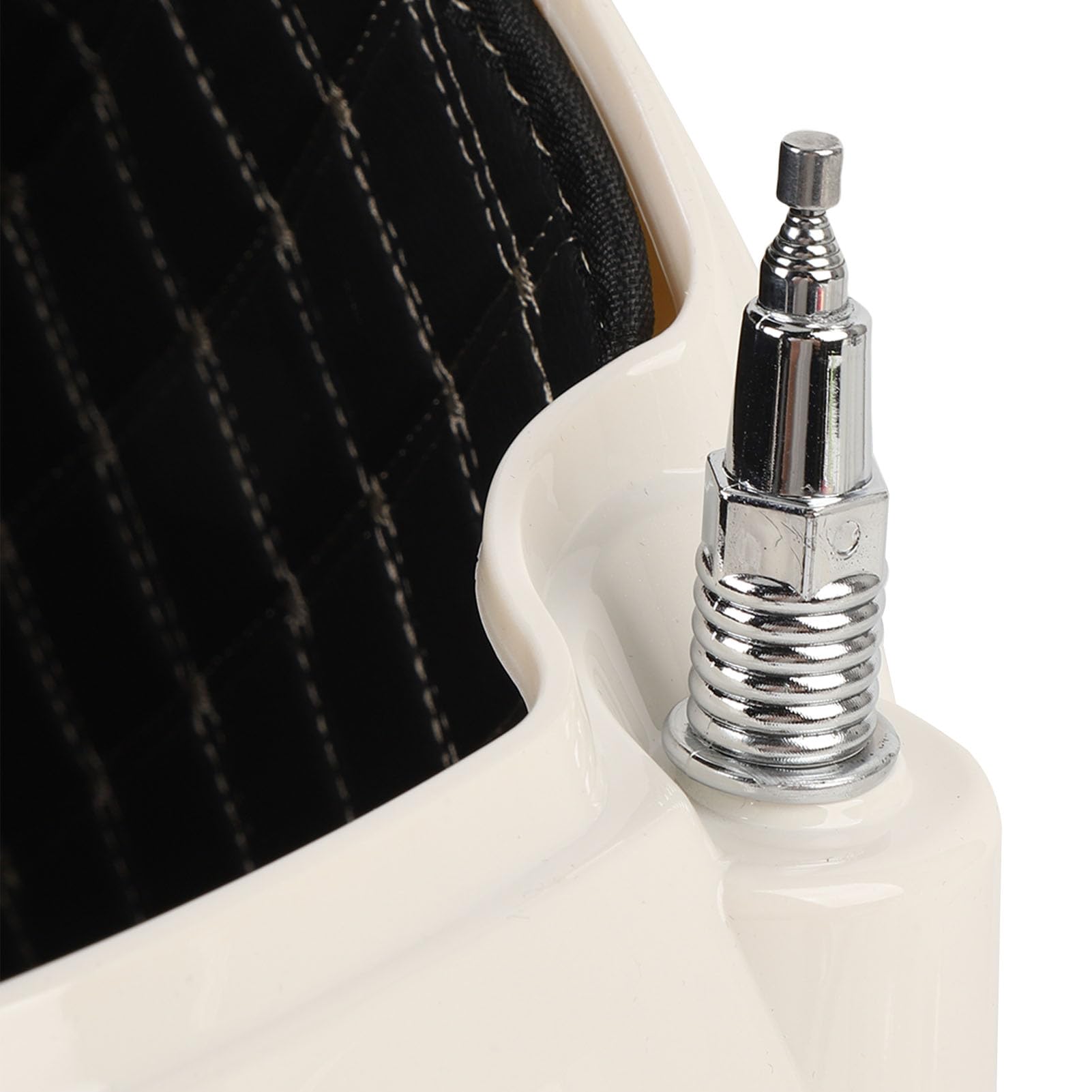 Motorrad-Topbox, Wasserdicht, 38 L, Universell Passend für Helm, Aufbewahrung, Motorrad-Heckbox für Fahrerausrüstung (Weiß)
