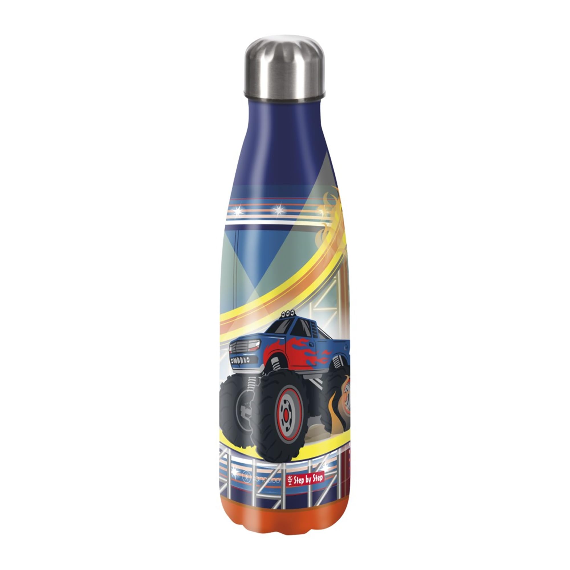 Gourde isotherme acier inoxydable enfant bouteille étanche Monster Truck Rocky