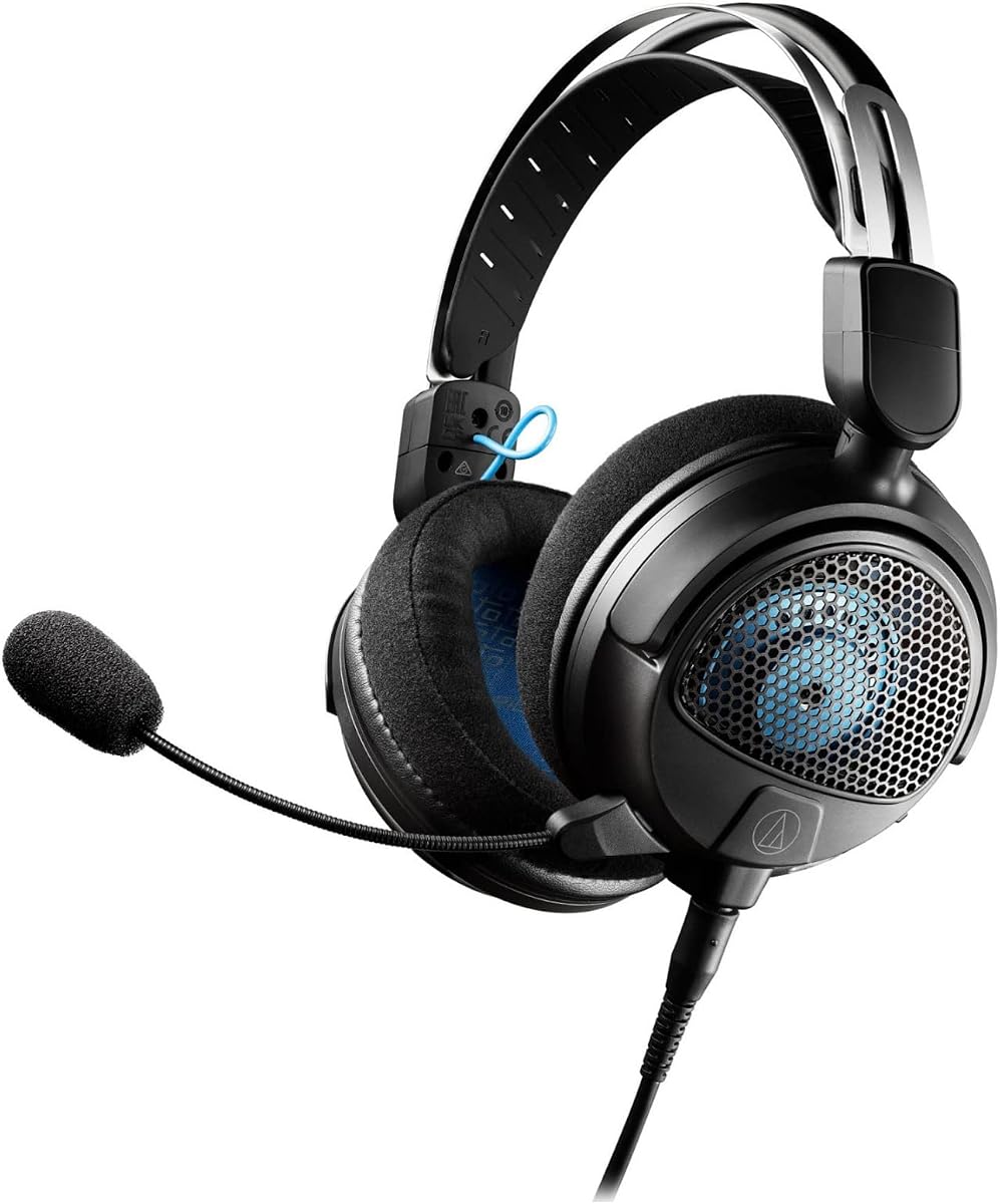ATH-GDL3BK Open-Back Gaming Headset, Black