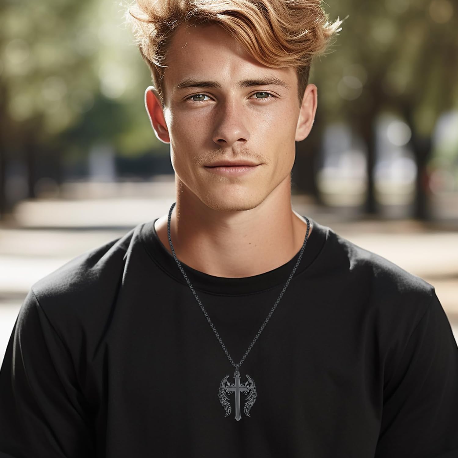 Aniu Cremation Jewelry for Ashes S925 Sterling Silver Urn Necklace Memorial Necklace for Human Ashes of Loved Ones Keepsake Locket Pendant for Men Women - Image 5