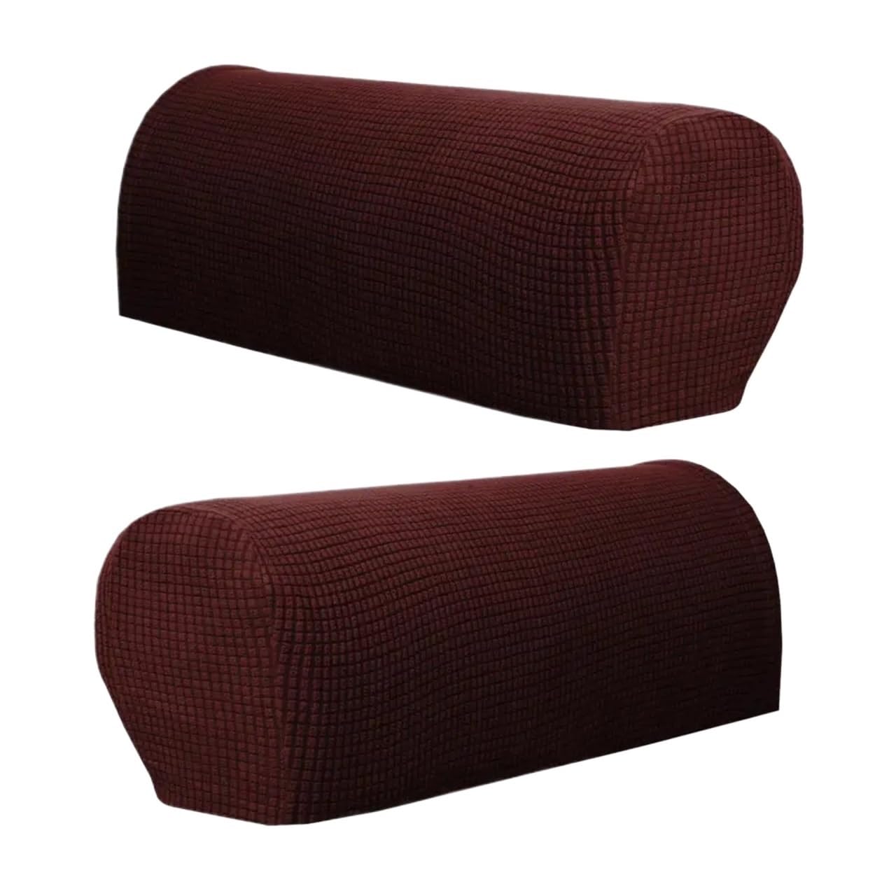 Zovloer Arm Chair Covers 3setes Stretchable Couch Sofa Armrest Covers Furniture Settee Arm Slipcover For Recliner Armchairs Sofas Couch(Dark Coffee)