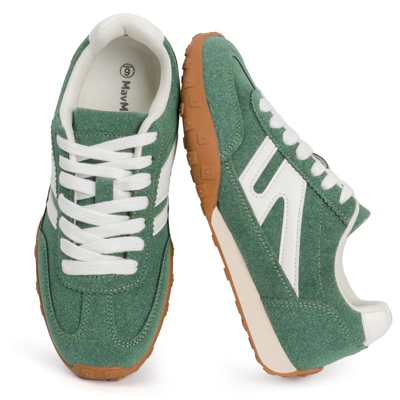 Image of Sneakers for Women Retro Fashion Trendy Sneakers with Foam Insole Casual Shoes for Walking Tennis Classic Non-Slip Comfort Shoes