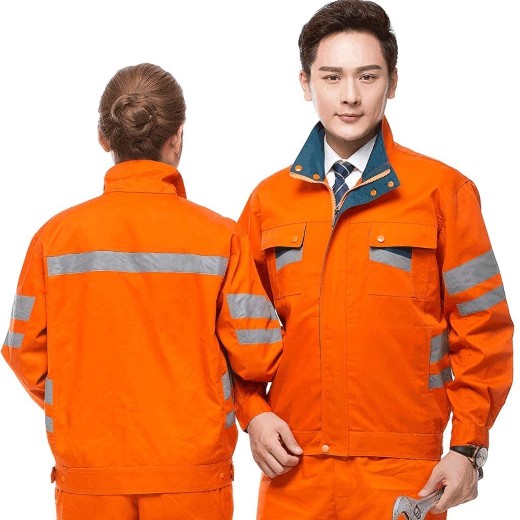 TOMYEUS Paquete de 2 Chalecos Reflectantes de Alta Visibilidad para Actividades nocturnas al Aire Libre, Top + Pantalones Chaleco de Seguridad para Hombres y Mujeres