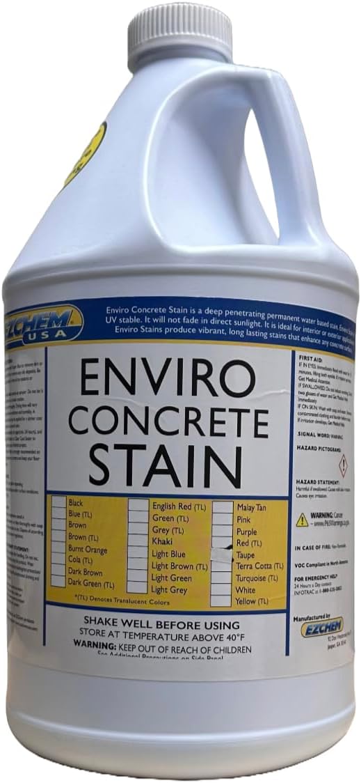Water Based Concrete Stain - 1 Gallon