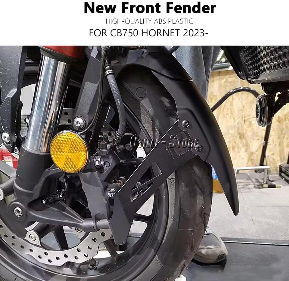 for Honda CB 750 CB750 Hornet 2023 2024 Motorcycle Accessories Front Fender Extension Mudguard Extender Splash Guard Lengthener (Black)