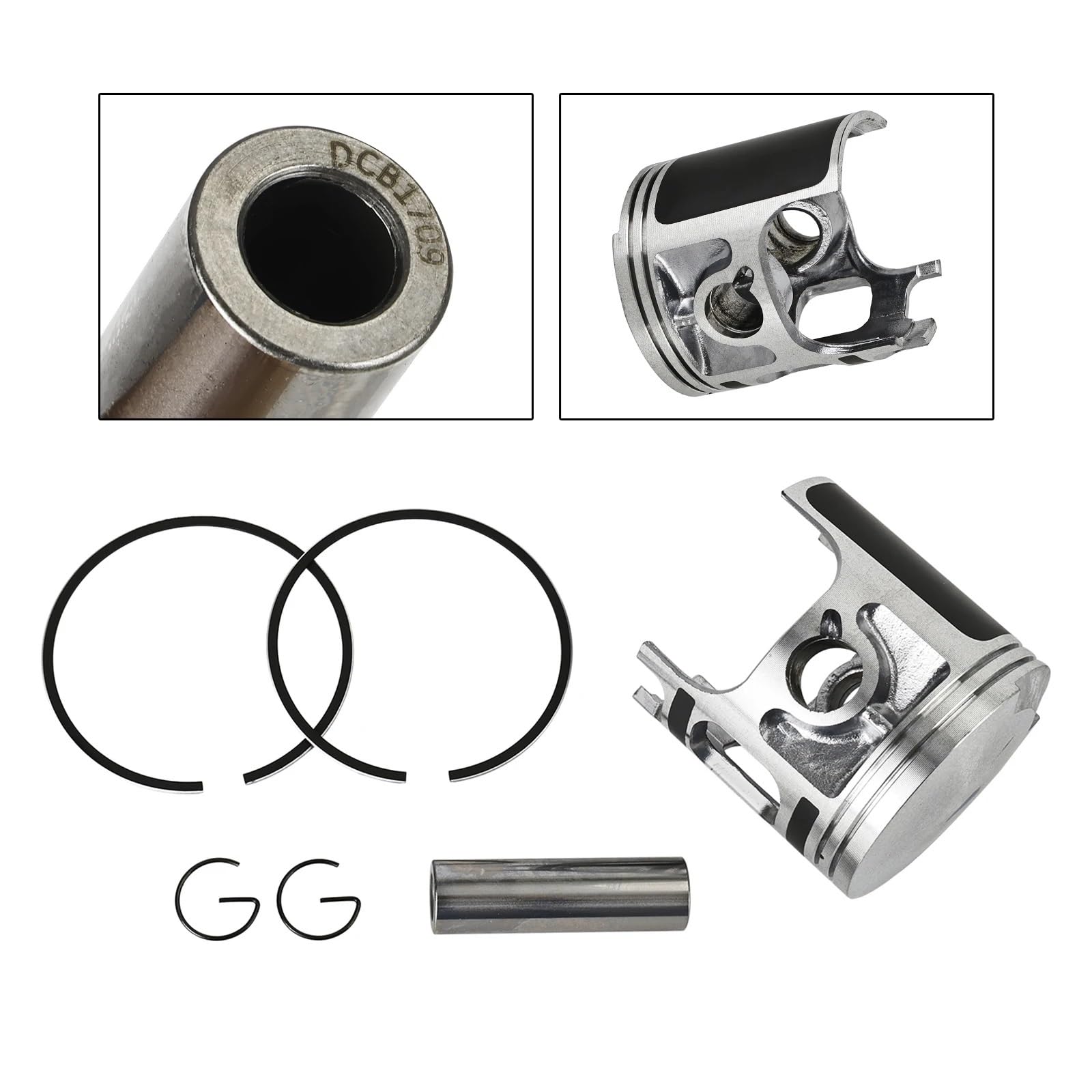 Kit Cilindro Set pistone e Fasce Elastiche PRO-X Engine da 66 mm, Adatto per Yamaha Blaster 200 1988-2006 Kit Cilindro pistone Motore