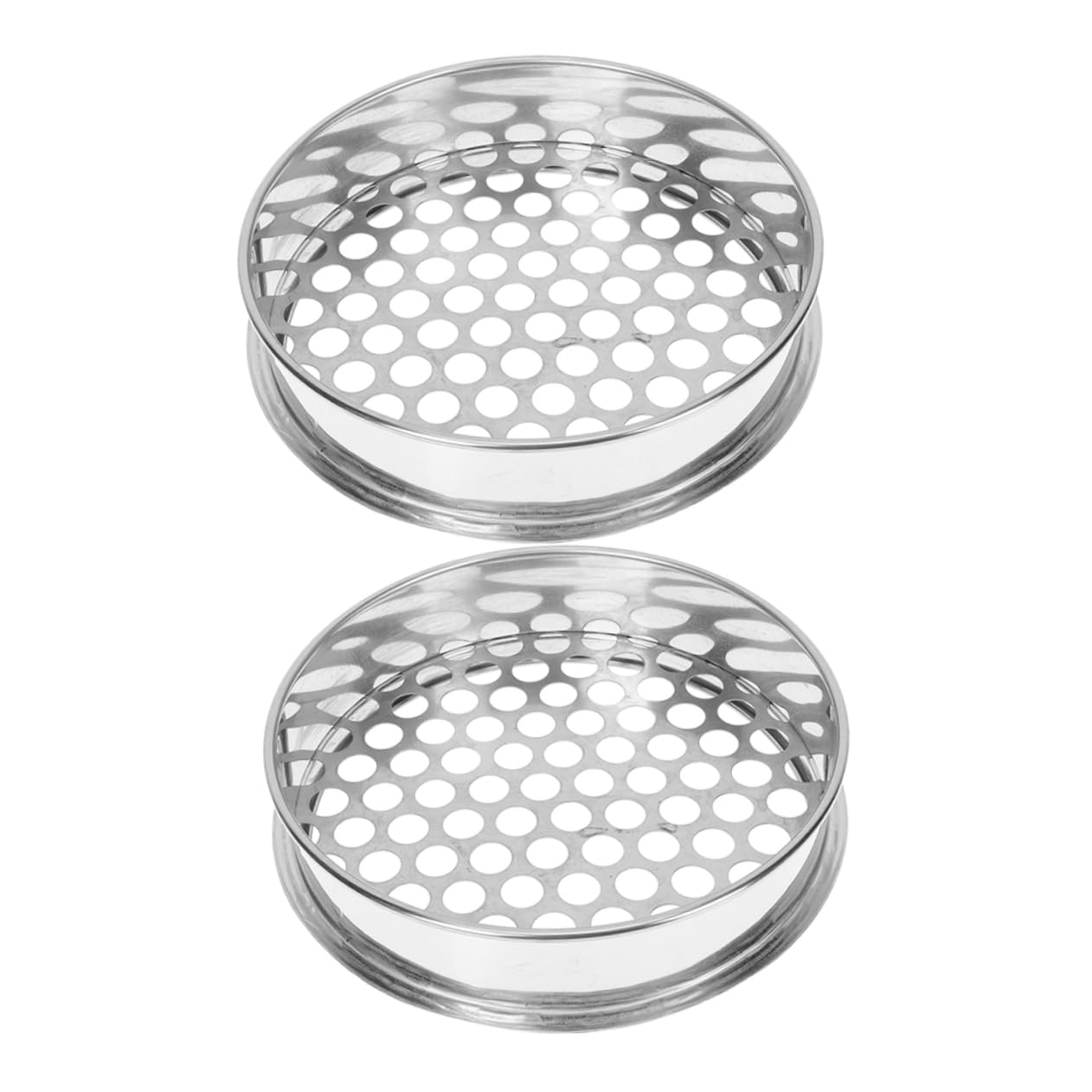 Setaccio in Acciaio Inox Rotondo 2 Pezzi per Mirtilli e Alimenti