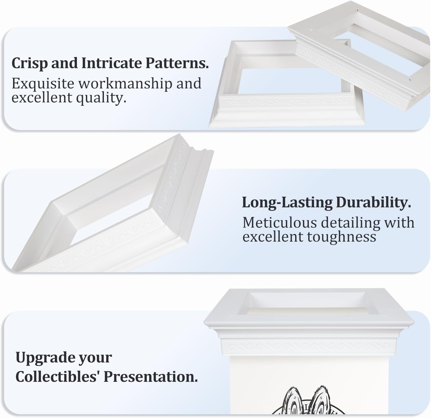 DuvinDD Doll Display Stand with Roman Column Design - Anti-Tip, Secure Display, Ideal for Showcasing LABUBU & ZIMOMO I Found You Doll