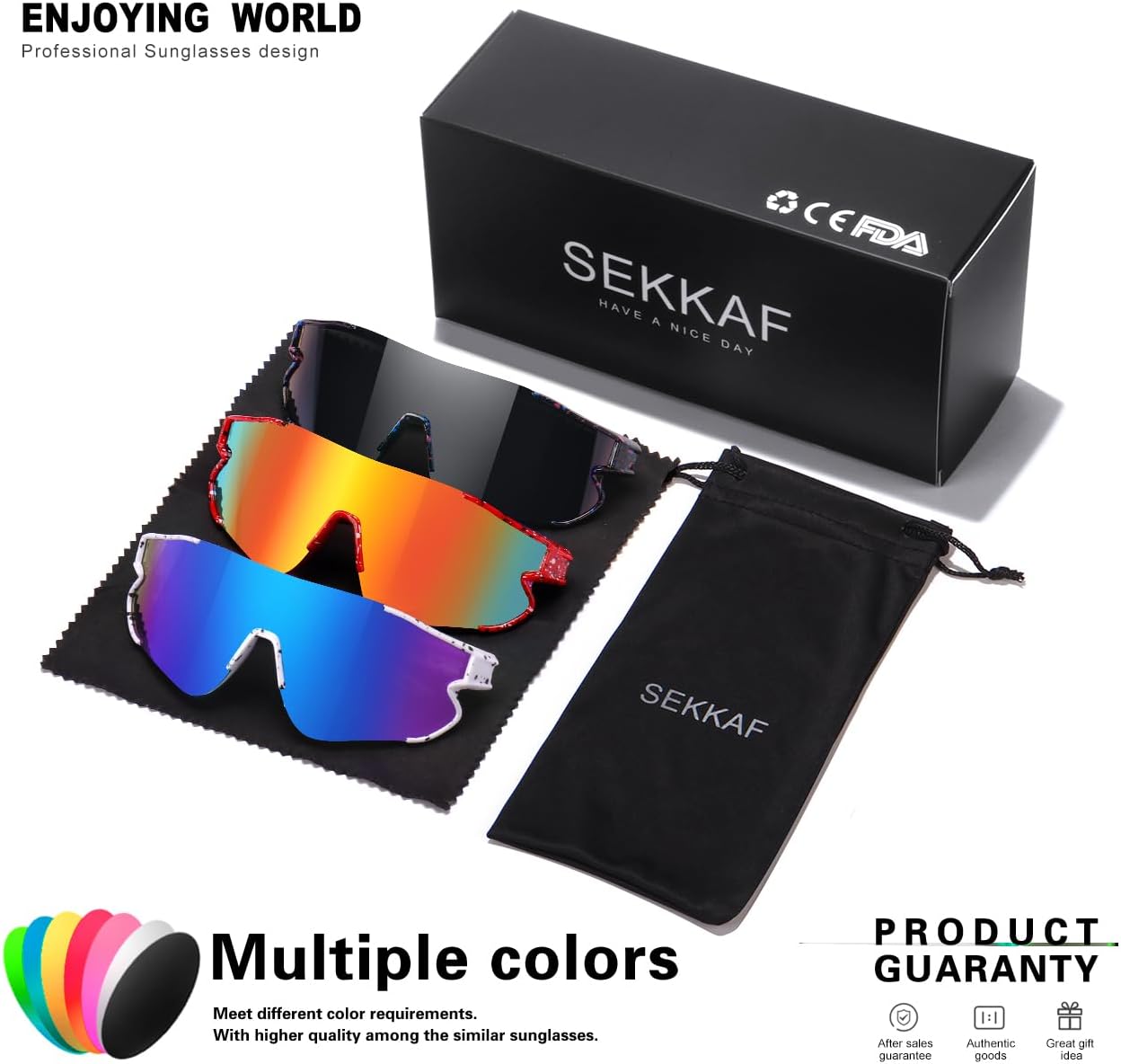 Kids Baseball Sunglasses for Boys Girls Youth Softball Cycling Sports Sunglasses UV400 Protection Age 5-12 - Image 6