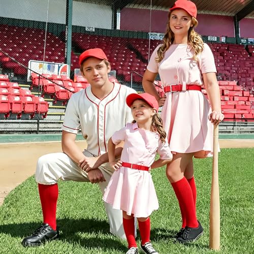 Image of XZQTIVE Baseball Softball Socks and Baseball Softball Belt Combo Set Knee-High Soccer Socks for Kids Youth Adult