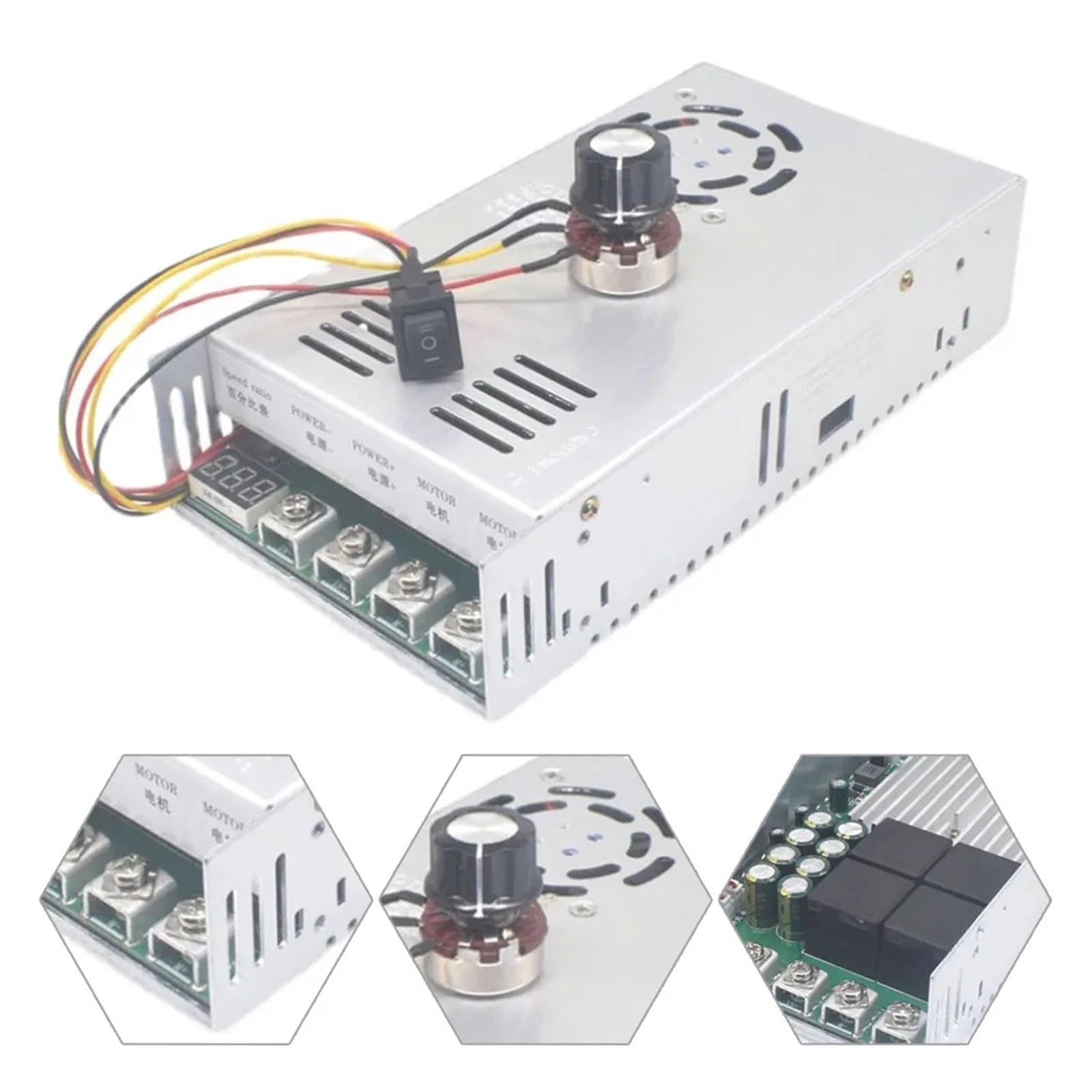 QWZTAEOZA 200A Governor DC Electronic Starter Reducer Controller High-Power Industrial Forward Reverse Governor DC Electronic Starter Reducer Controller