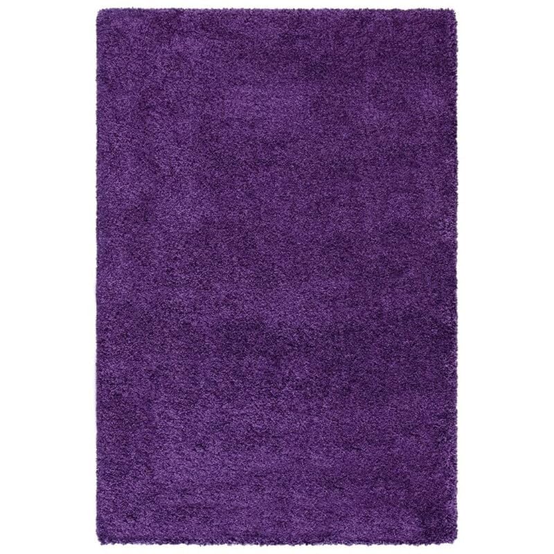 Image of Carpet for Living Room, Bedroom and Hall Handmade Microfiber Cozy Soft and Fluffy Shaggy Area Rug with 2 inch Thick Anti Skid Carpet [3x6 Feet Purple]