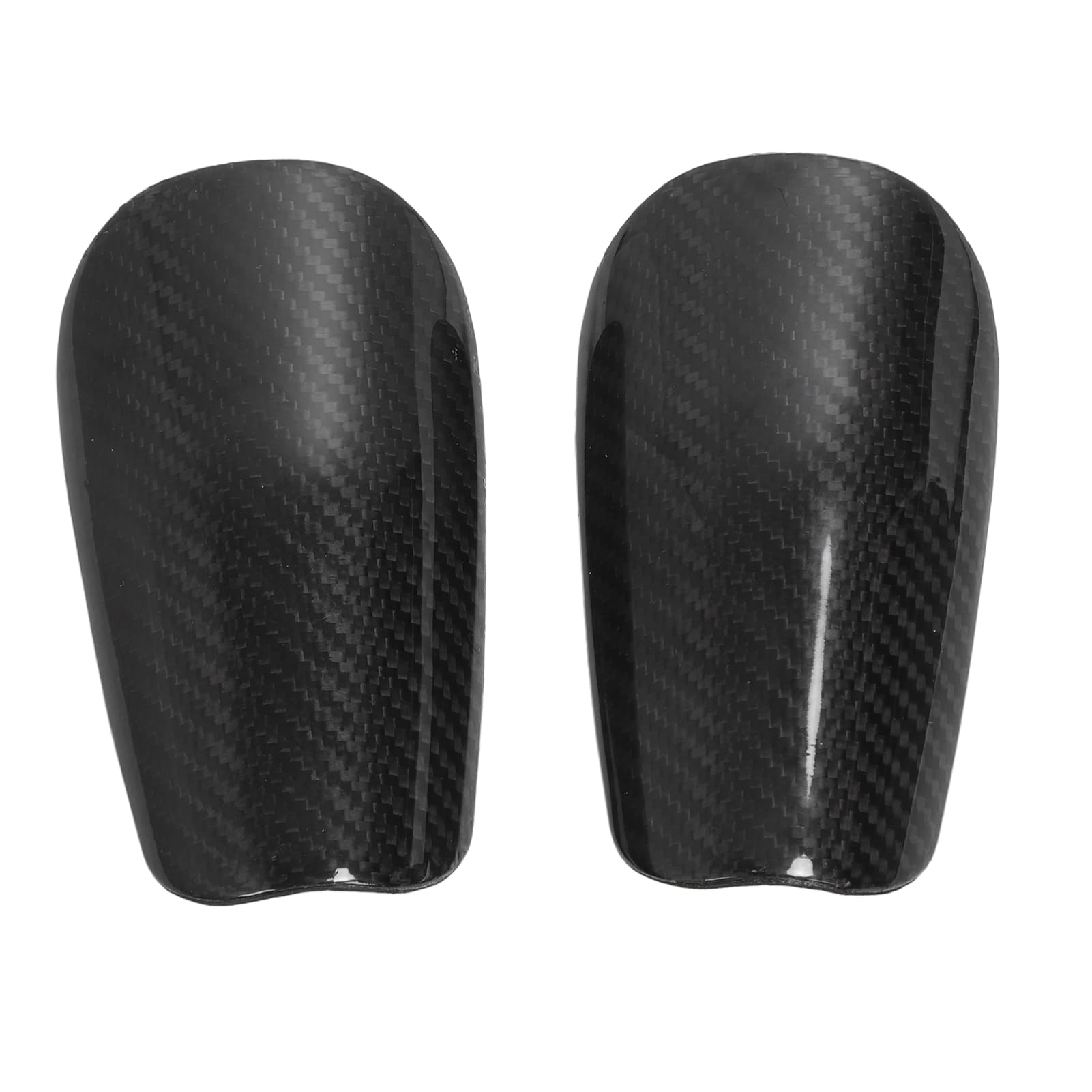 Tibia Football Pad, Shin Guard Super Léger Composite Material Fiber for Sports (Black)