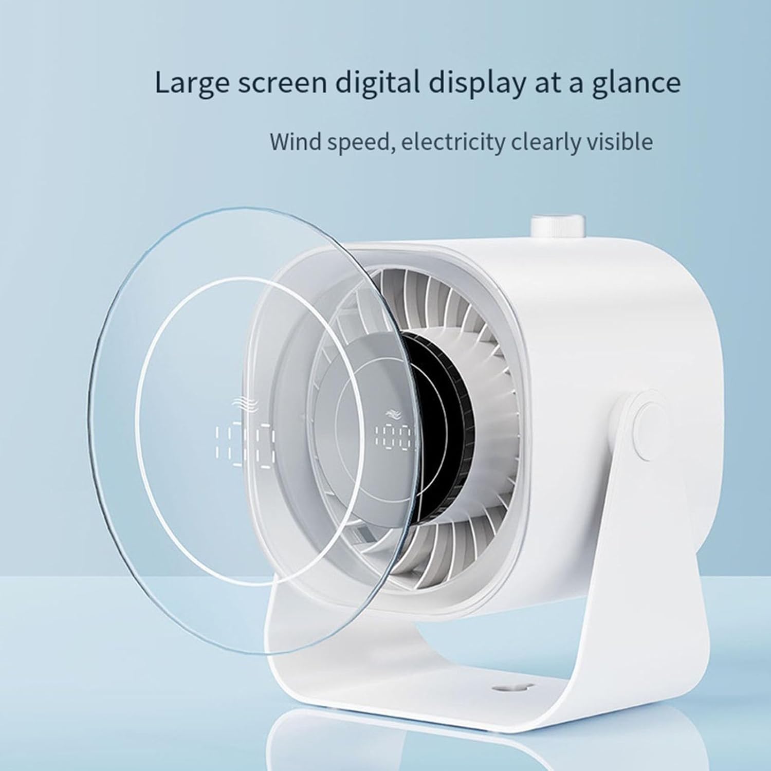 Fans, Multifuntional Hanging Fan 5000mAh Cooling Fan 100 Speed Adjustable ABS Texture Suitable for Travel Outdoor Use