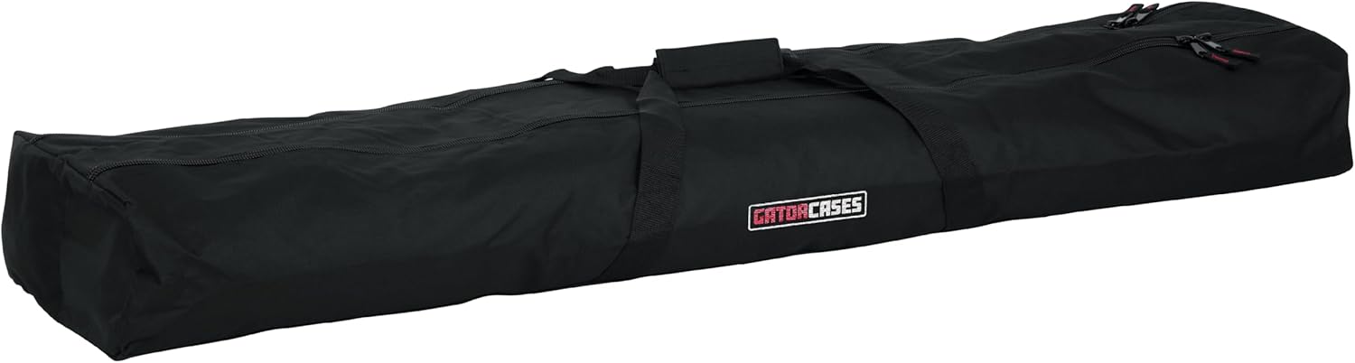 Gator Cases Speaker Stand Carry Bag with Dual Compartment and 58" Interior, Holds (2) Stands (GPA-SPKSTDBG-58DLX)