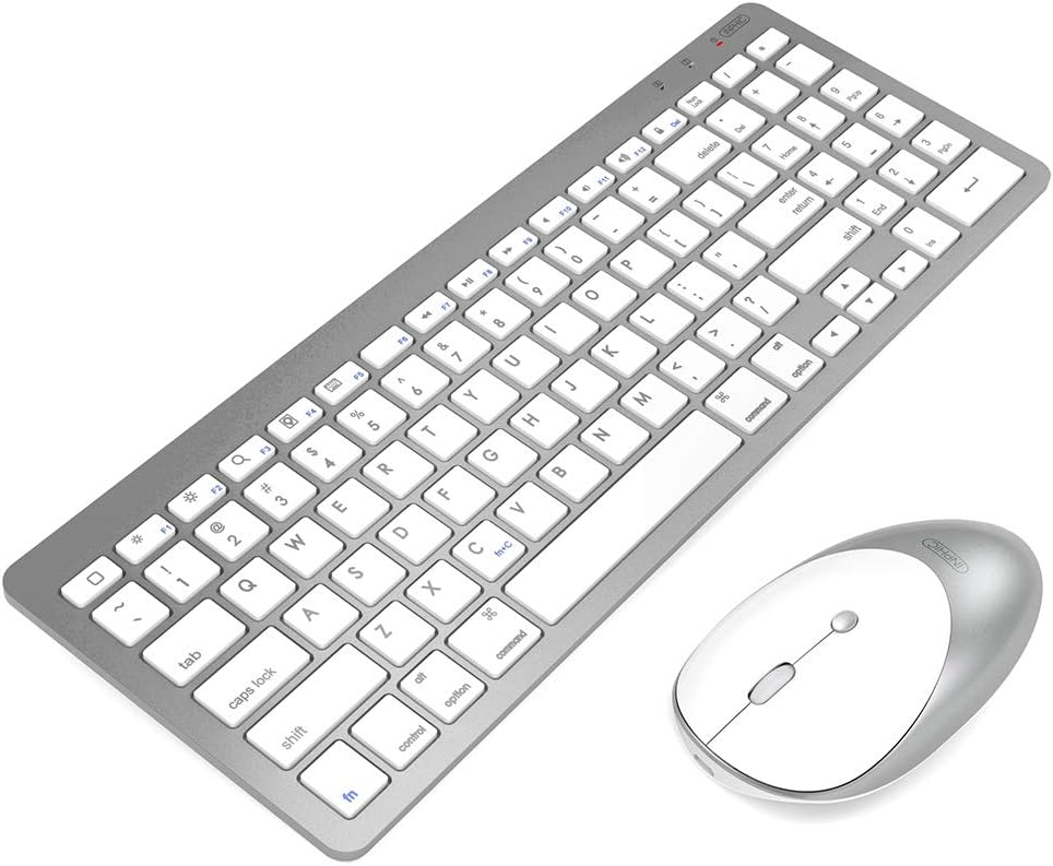 INPHIC Ultra-Slim Wireless Bluetooth Keyboard Mouse Combo