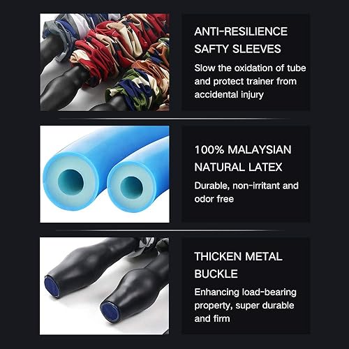 Miniatura 4 de INNSTAR Bandas de resistencia, accesorios de bandas de ejercicio, asas de fitness, barra de entrenamiento para gimnasio en casa, entrenamiento de