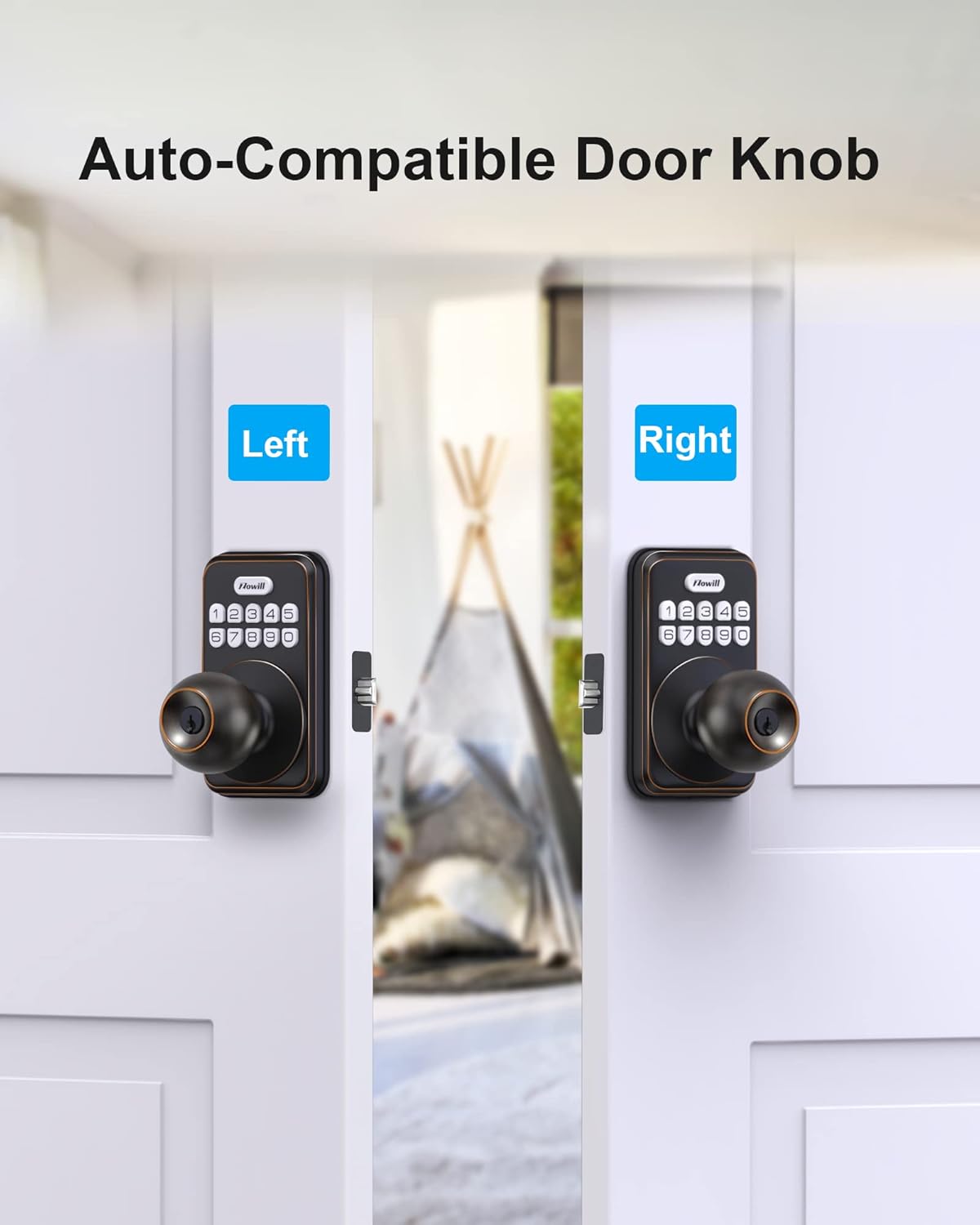 Anti-peeking password feature on the Zowill Keyless Entry Lock