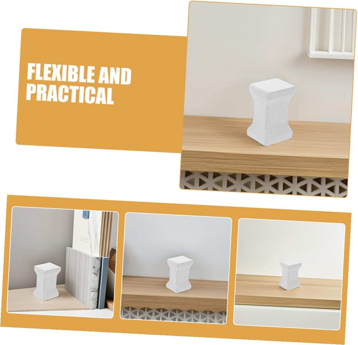 SAFIGLE 2pcs Kiln Pillar Posts Pottery Firing Support Bracket Heat-Resistant Ceramic Kiln Accessories for Pottery Artists and Electric Use
