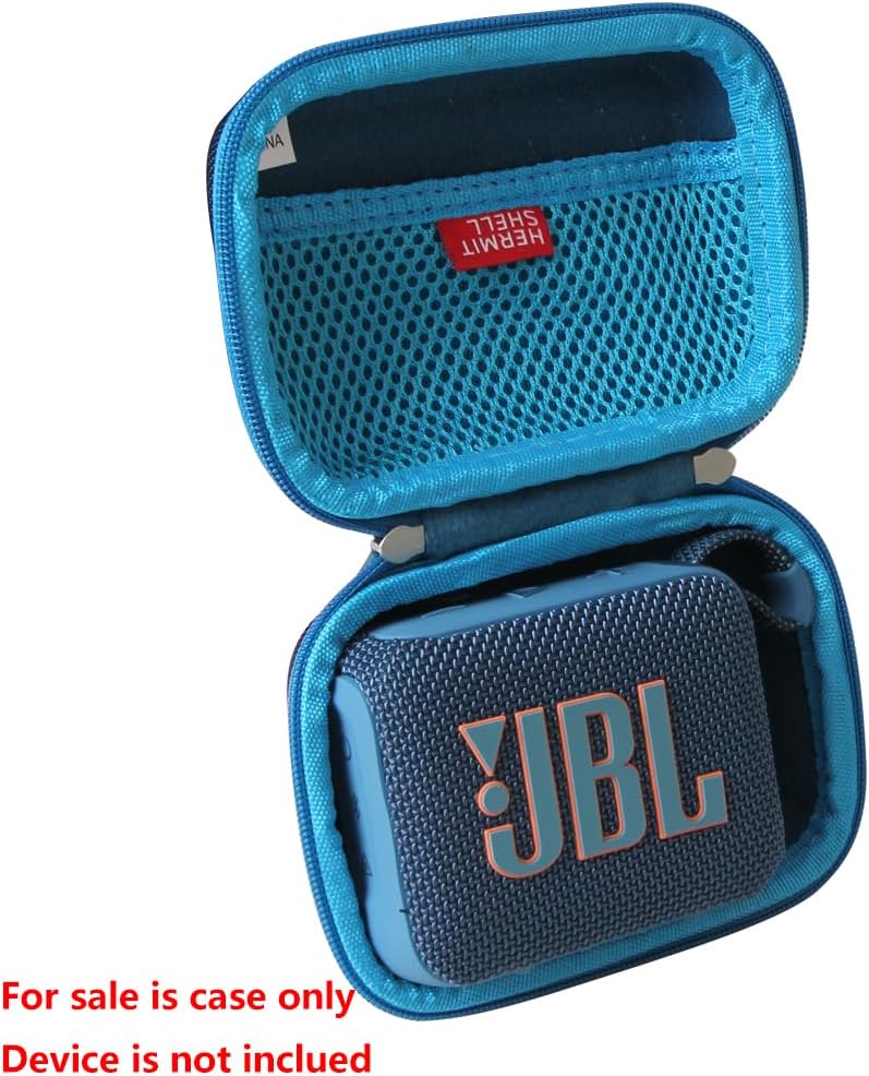 Hermitshell Hard Travel Case for JBL Go 4 / JBL Go 3 - Ultra-Portable Bluetooth Speaker (Blue, Case for JBL GO 4) - Image 2