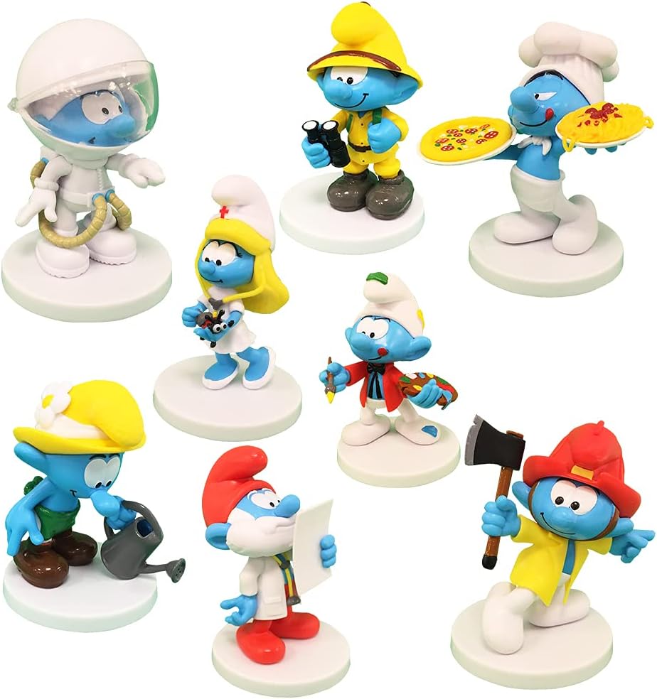 Sbabam Smurfs of Crafts Pack C Pack with 5 Smurfs Maxi Version