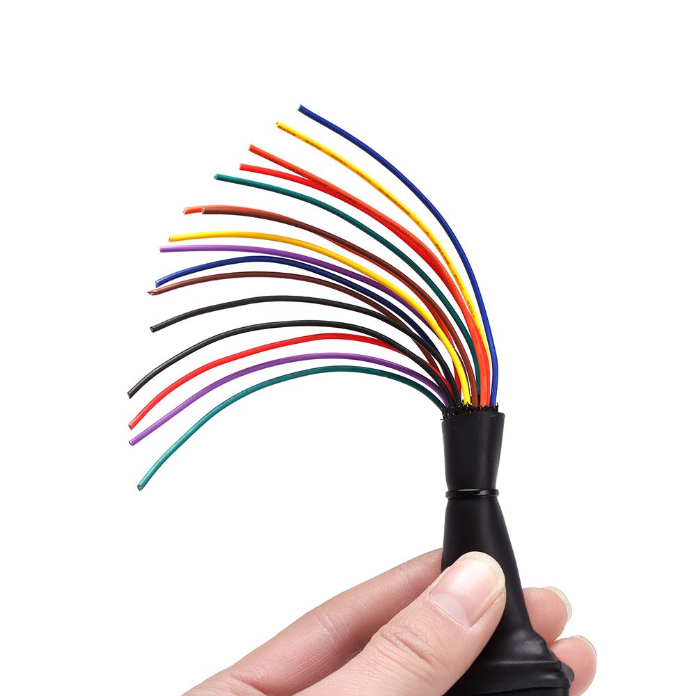 Bbfly OBD2 Extension Cable - Flat Ribbon 16pin Female To Male Cable 1FT/30CM