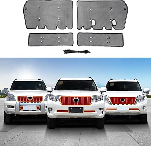 Malla de alambre de acero inoxidable evita que la basura entre en la parrilla para Toyota Land Cruiser Prado 150 Lc150 Fj150 2003-2023 LC120