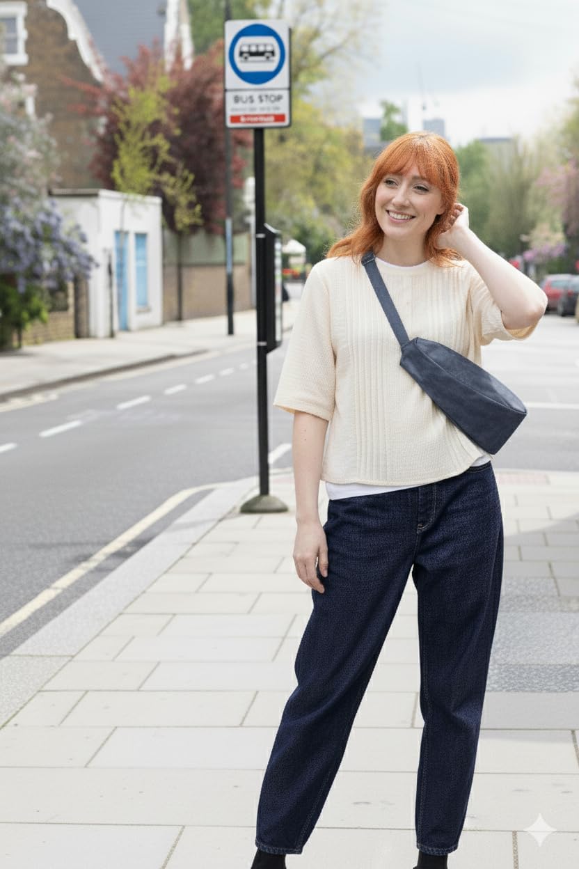 AmeriBag 11.5" Vintage Healthy Back Bag Ergonomic Crossbody Sling for Everyday Use, Travel & Walking Comfort - Image 5