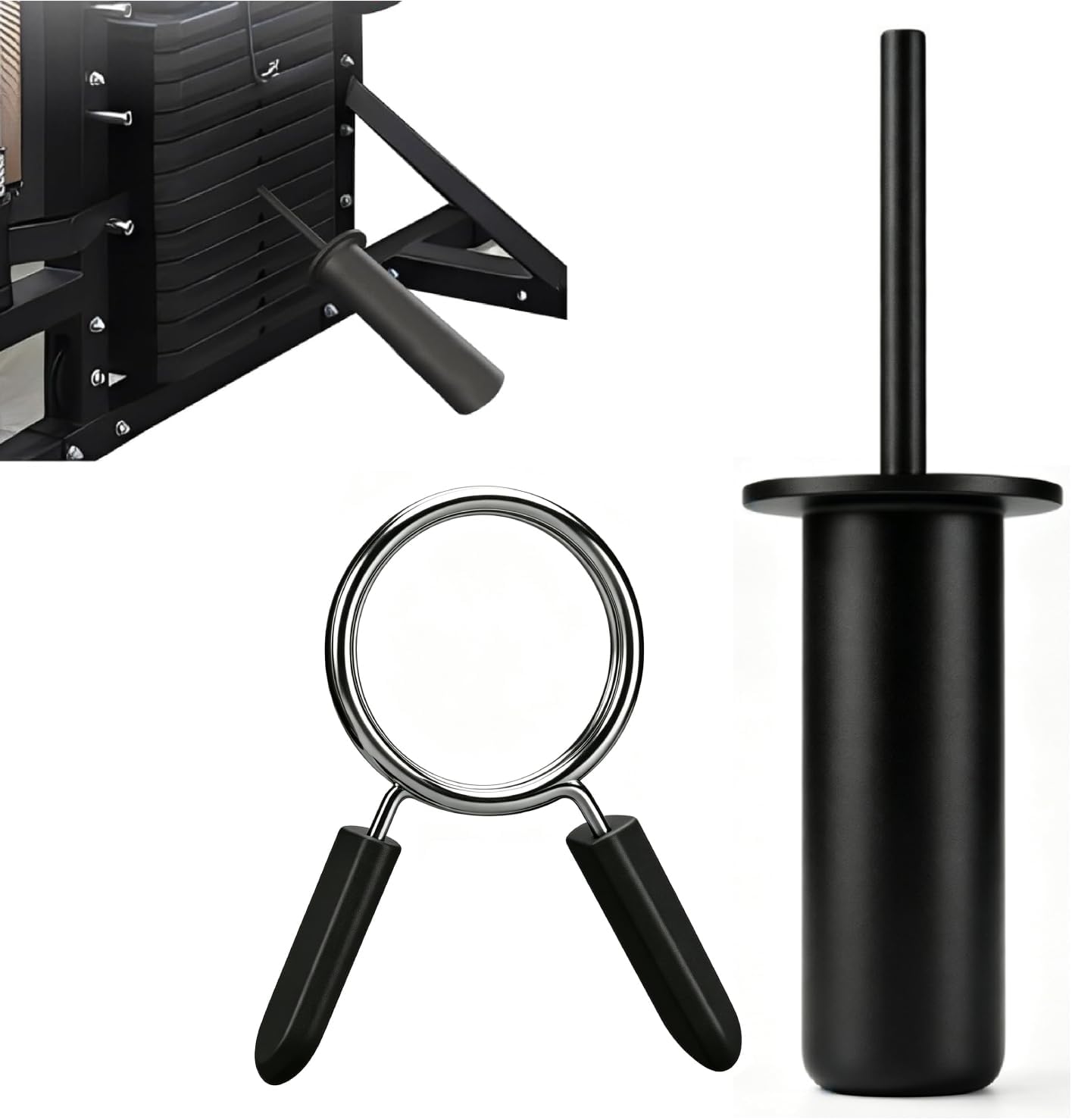 Weight Stack Pin with Spring Clip – Gym Pin for Home & Commercial | Secure spring clip locks weight plates firmly, Heavy-duty steel, Universal fit for most machines, Safe drop-set training