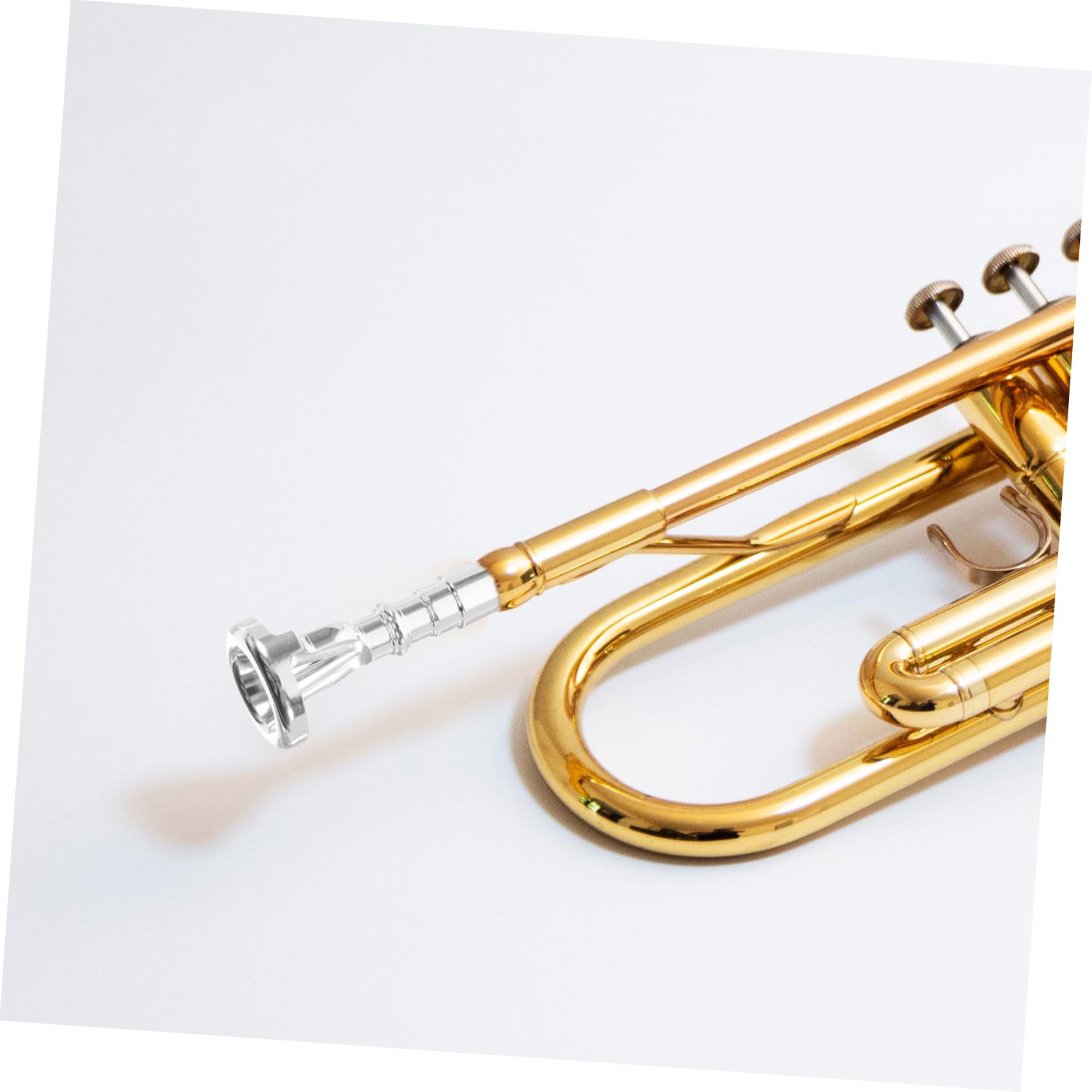Bocchino Apprendimento per Placcato e Argento Allenatore Ottone Tromba in Dispositivo Portatile Facile da Usare Pratica Embouchure Principianti e Professionisti