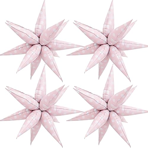 Miniatura 9 de Globos de lunares retro verde menta, globos de caramelo dulce, estrella explosiva, globo retro de lunares para cumpleaños, primavera, jardín, boda,