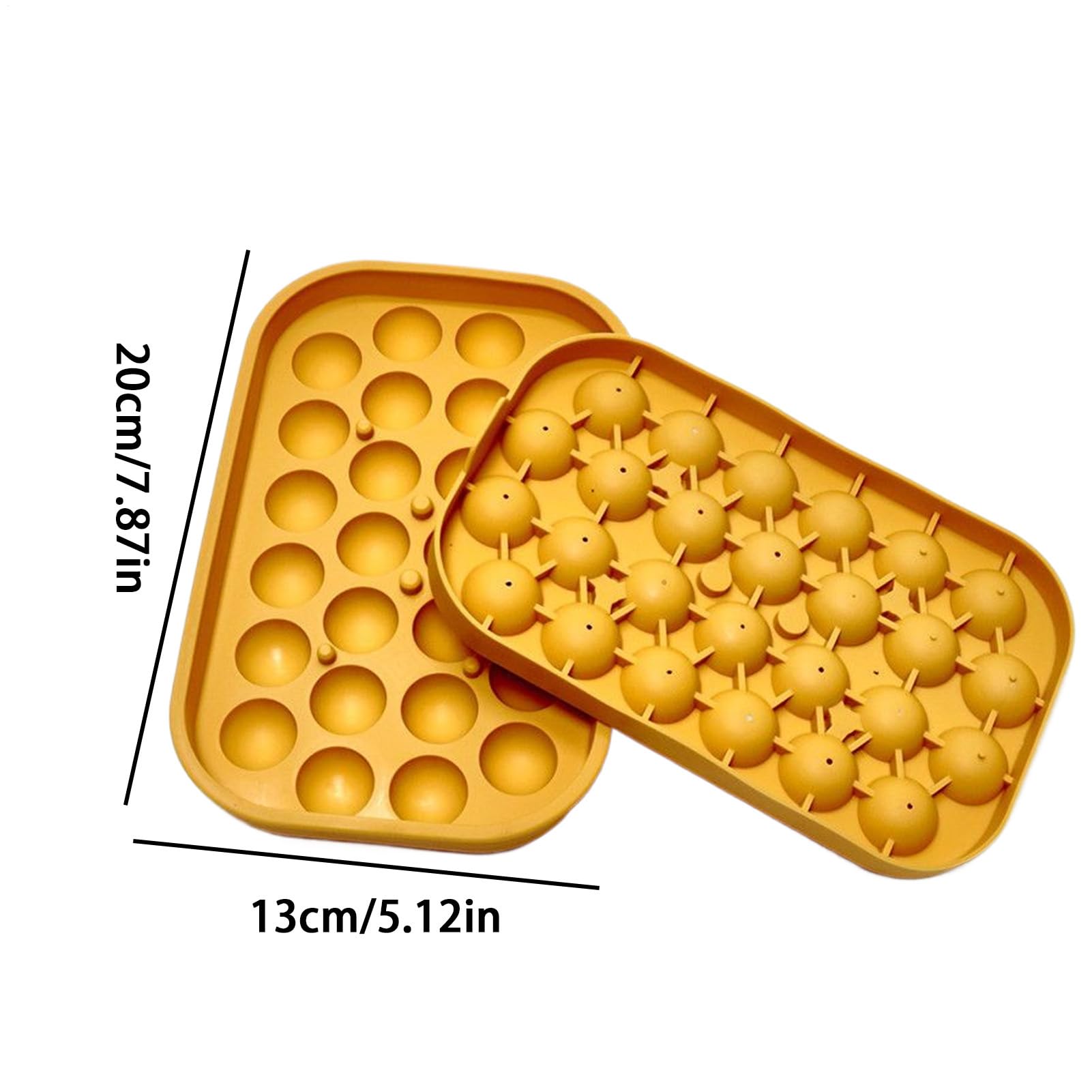 Eiskugelform 26-fach Silikon Kugelform mit Einfacher Entnahme