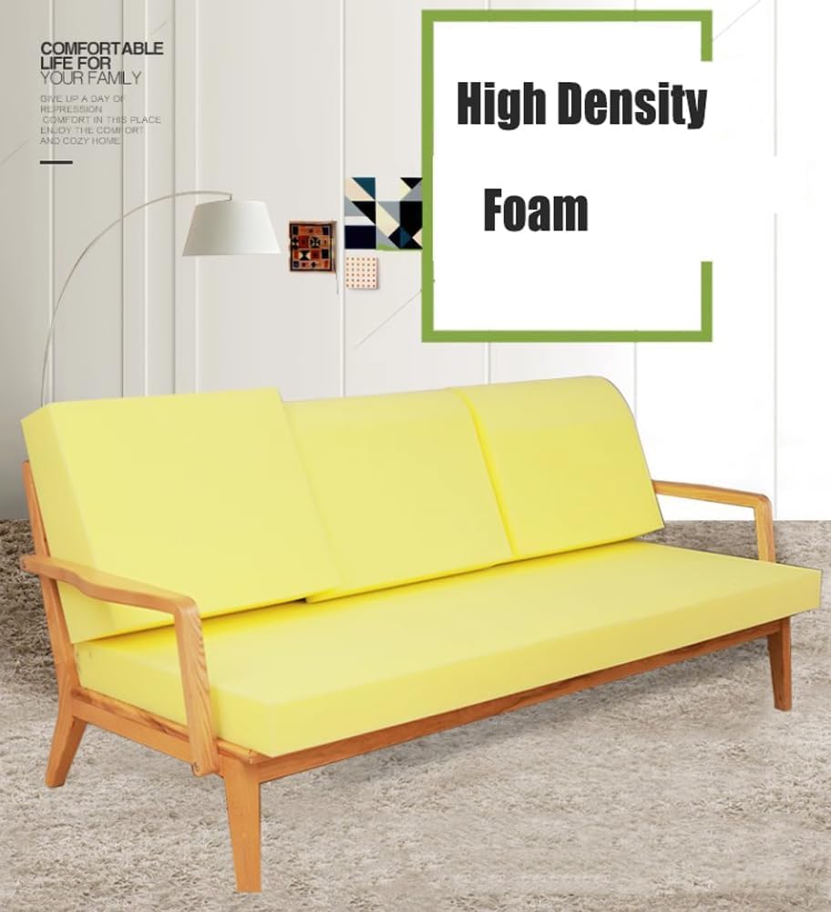 Insert en mousse haute densité pour meubles, 80/100/120/180/200 cm de long, feuille de mousse d'ameublement pour espace de lit, grand coussin éponge découpable (120 x 40 cm, 10 cm d'épaisseur