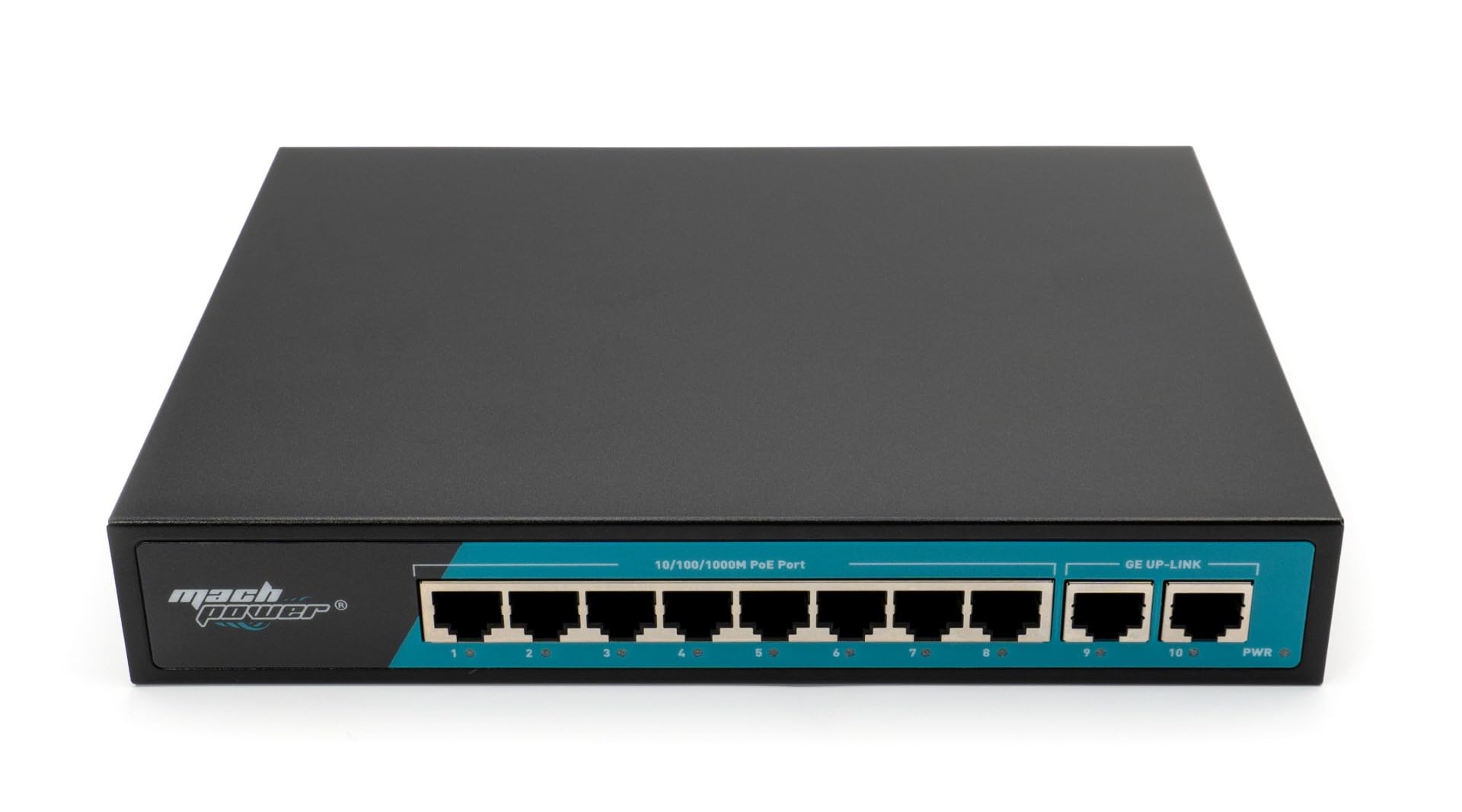 Switch 8 Porte Gigabit PoE + 2 Uplink, 150W, VLAN, Estensione Fino a 250m, Plug & Play, Ideale per Videosorveglianza e Reti Aziendali (SW-UG8P2L-069)