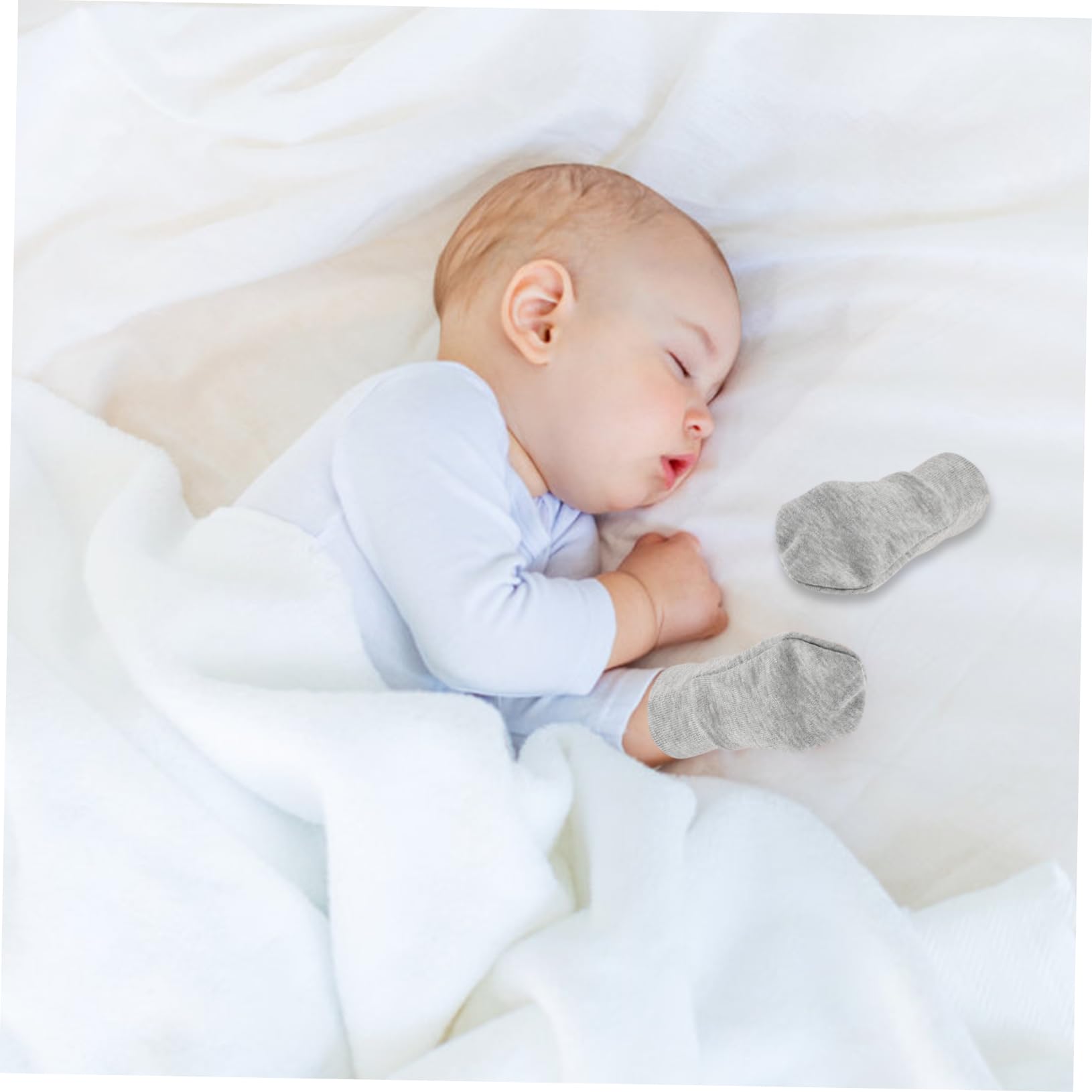 OUNONA 9Pairs Cotton Mittens Soft Scratch Gloves for Boy Girl Comfortable Protection for Hands Breathable Durable present for Parents