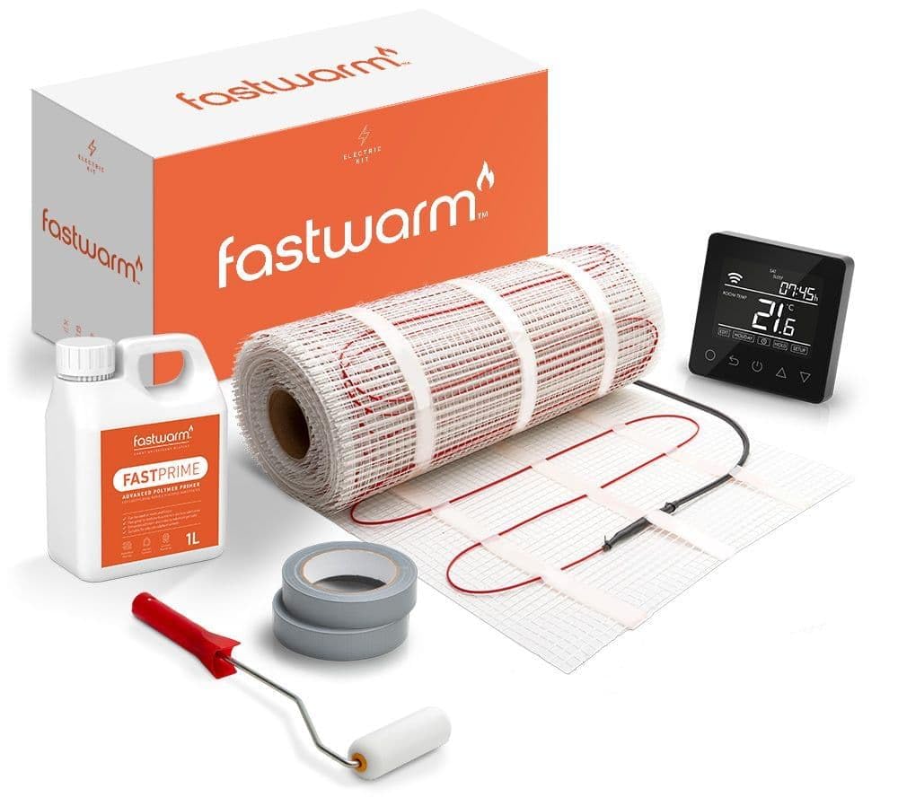 Fastwarm 200W Electric Underfloor Heating Sticky Mat Kit